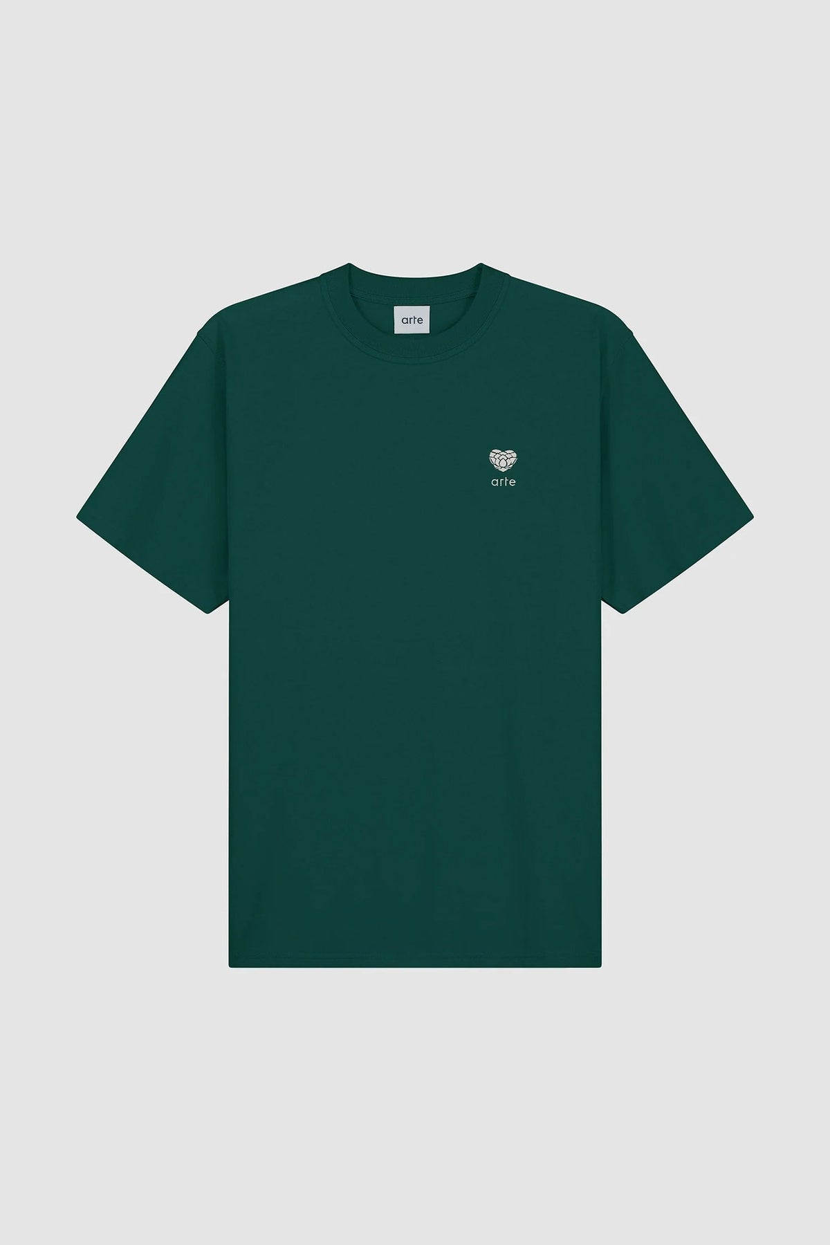 T-shirt avec logo en forme de cœur - Vert