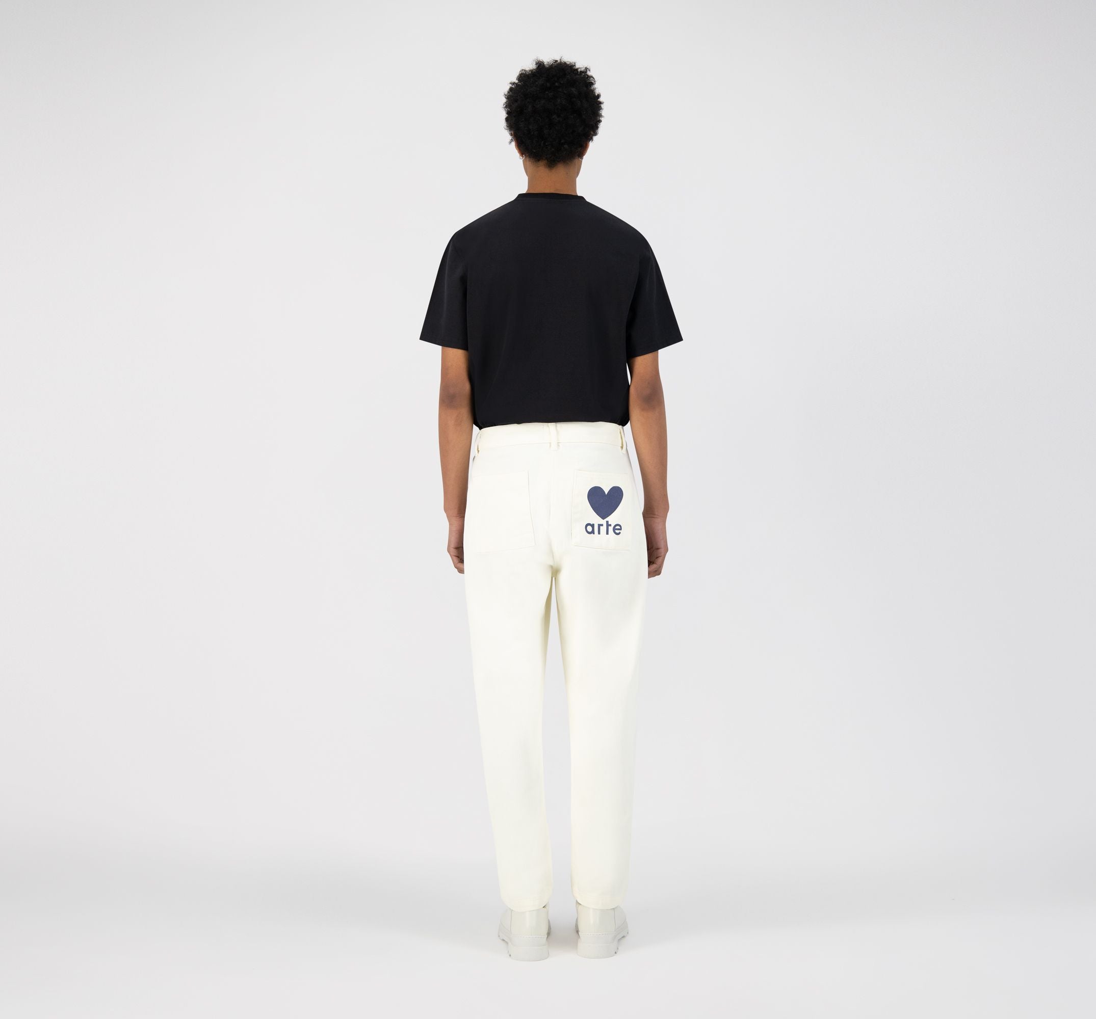 Pantalon Polke Heart - Creme
