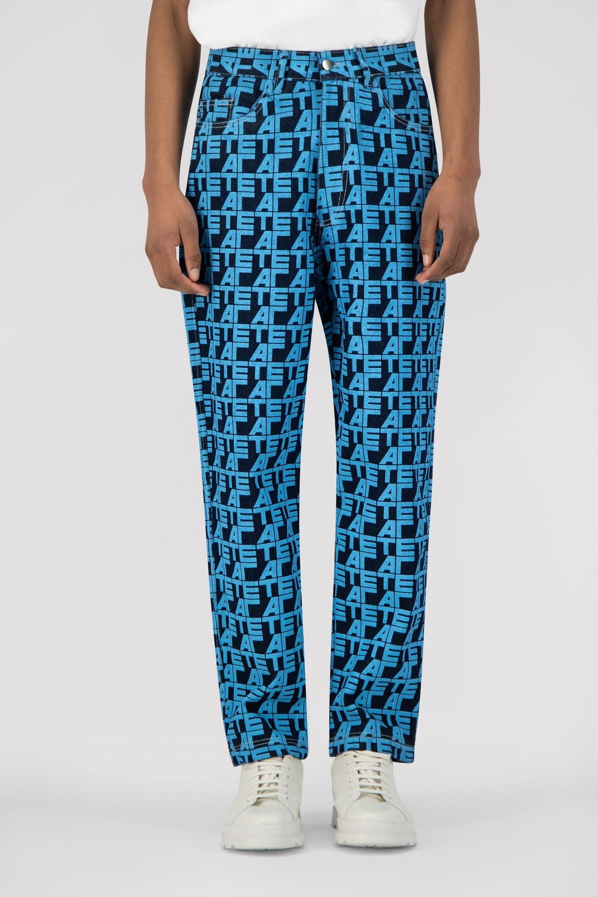 Pantalon en jean allover - Denim imprimé