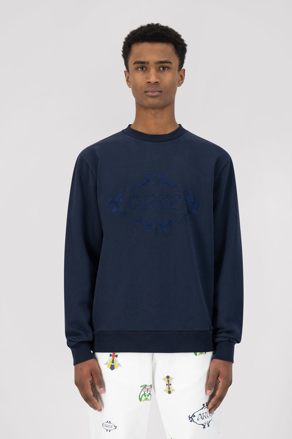 Pull Orna avec logo Castel - Marine