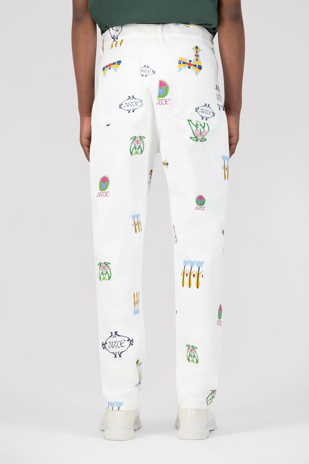 Pantalon Jean Logo - Blanc - NO ARCHIVE SALE