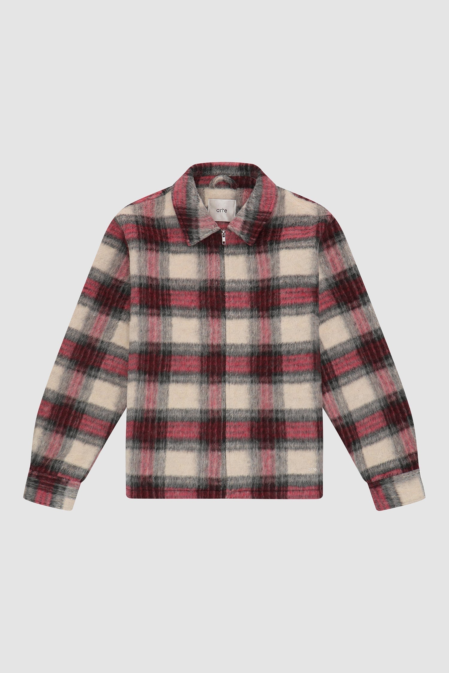 Chemise à fermeture éclair - Plaid