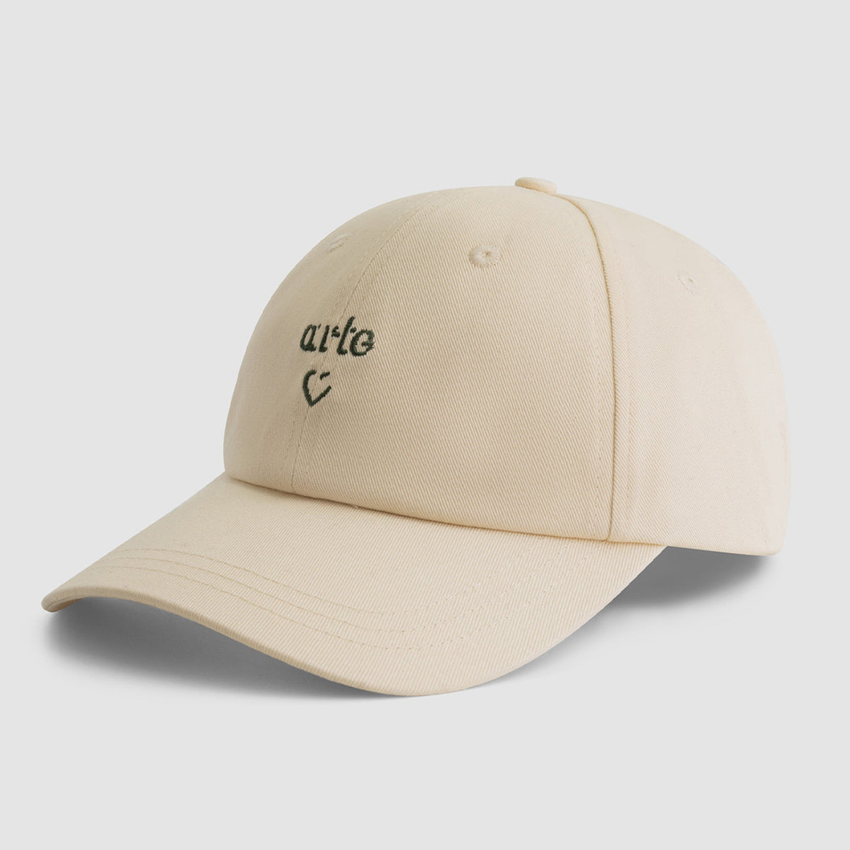 Casquette avec logo en forme de cœur - Crème