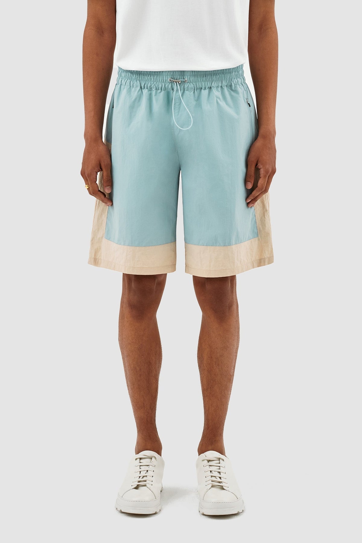 Short Steiner Contrast - Bleu clair/crème