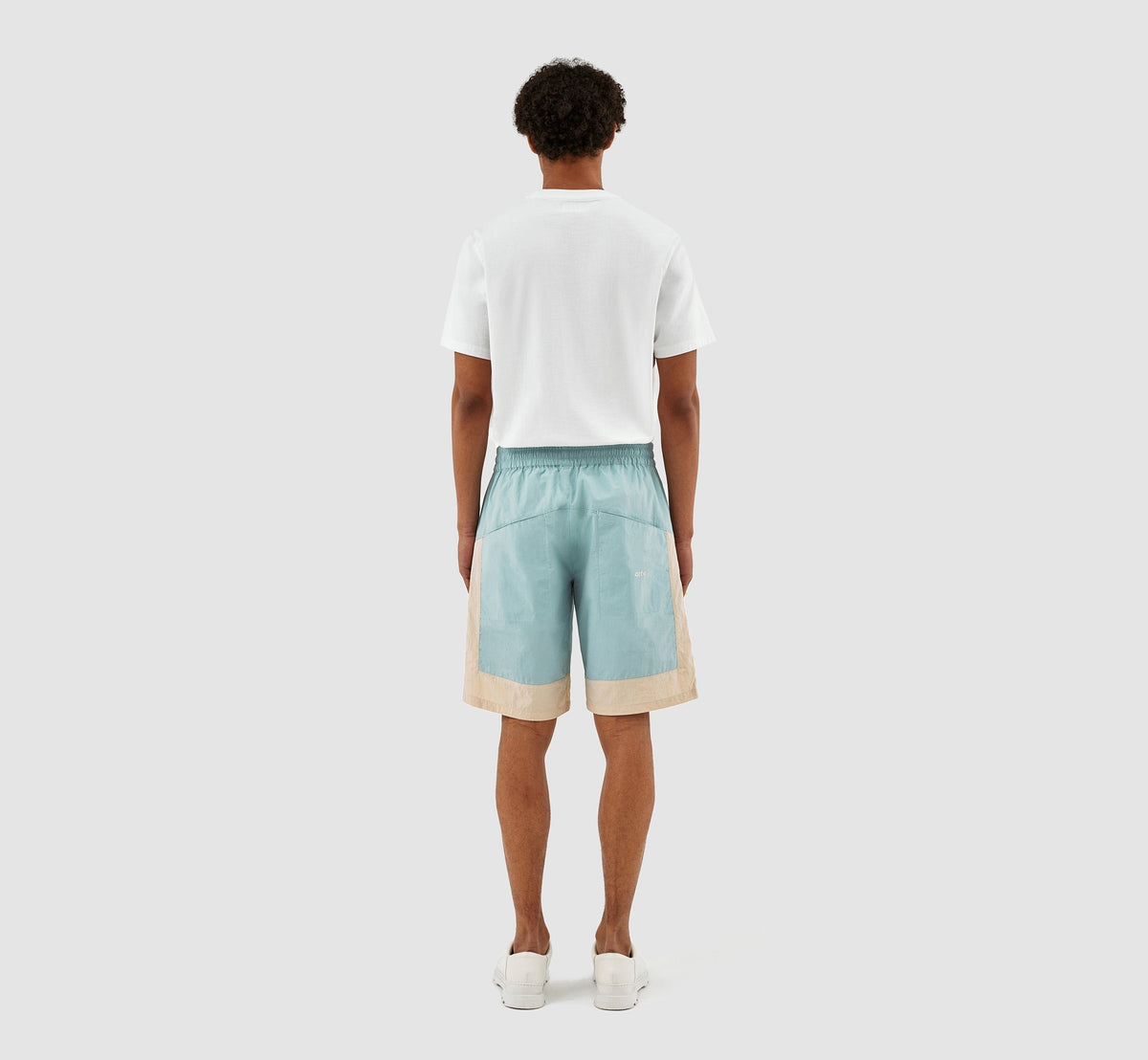 Short Steiner Contrast - Bleu clair/crème