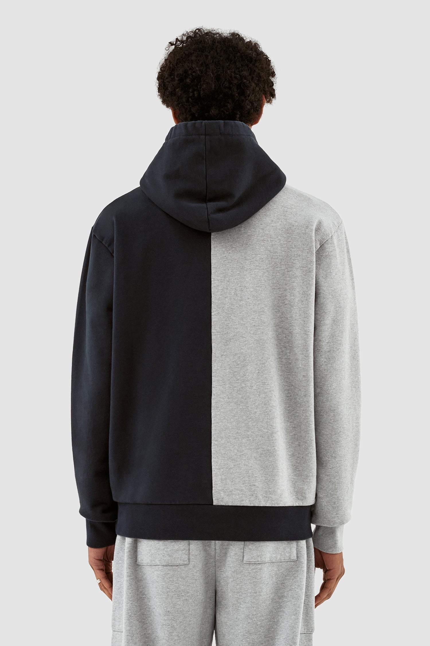 Herbert Colorblock Hoodie - Gris/Marine