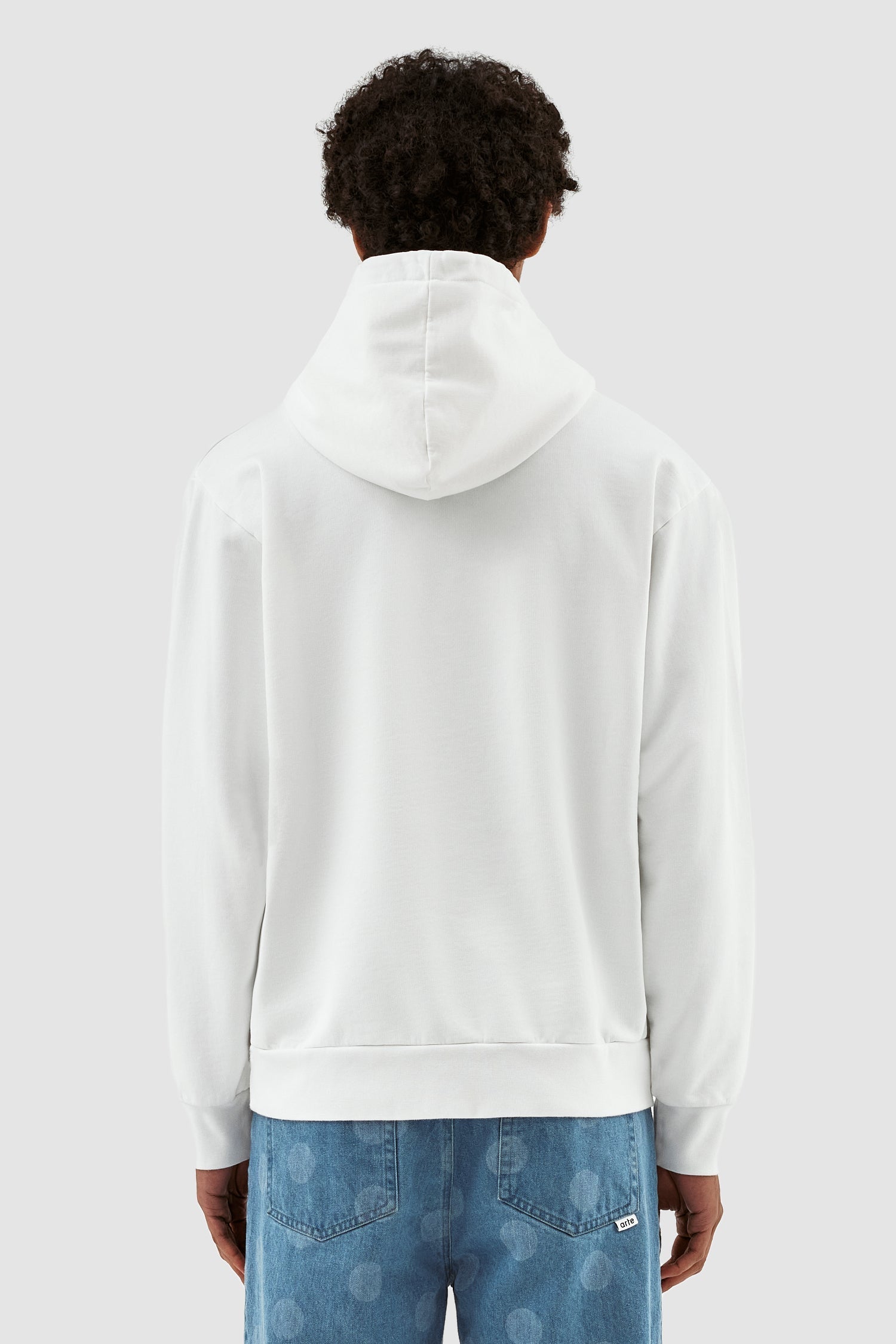 Sweat à capuche avec logo Hannes - Blanc