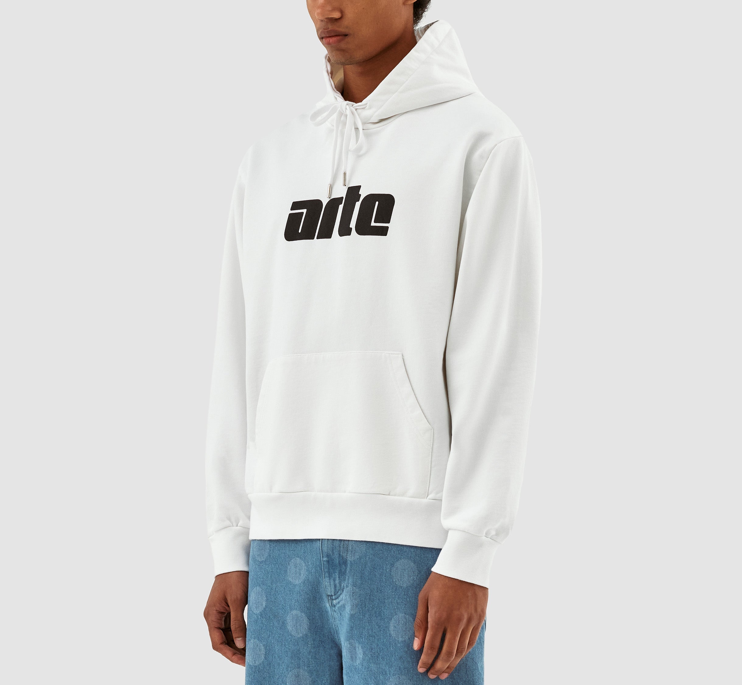 Sweat à capuche avec logo Hannes - Blanc