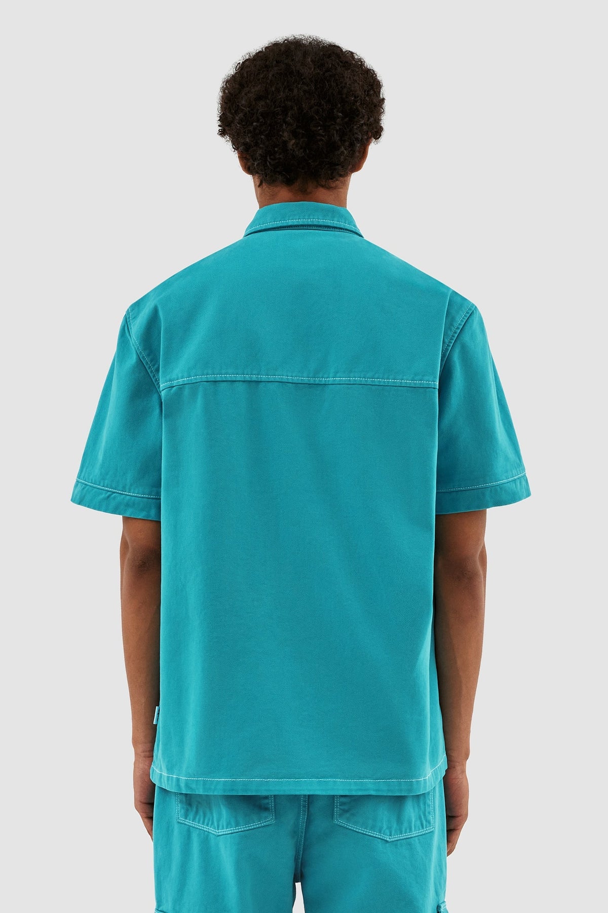 Chemise à poches Peter Detail - Lake Blue