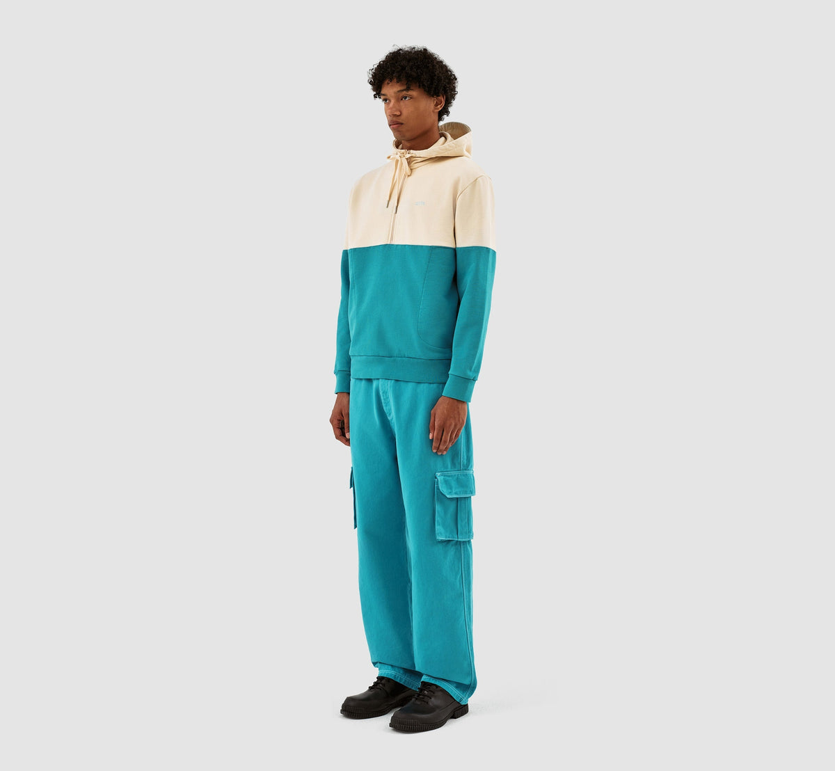 Henny Multi Hoodie - Crème/Bleu de lac