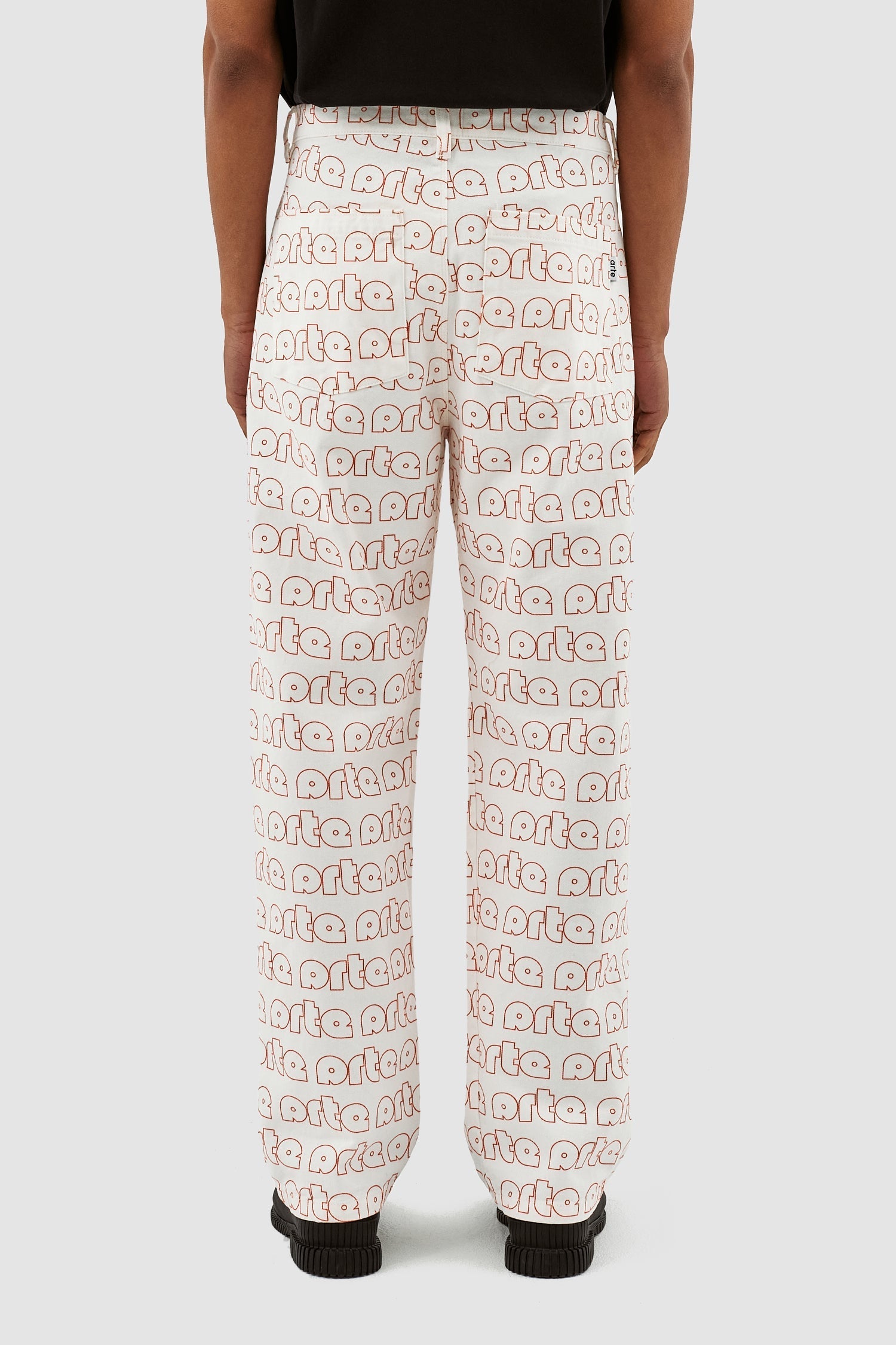 Pantalon Paul Allover Logo - Rouge/Blanc