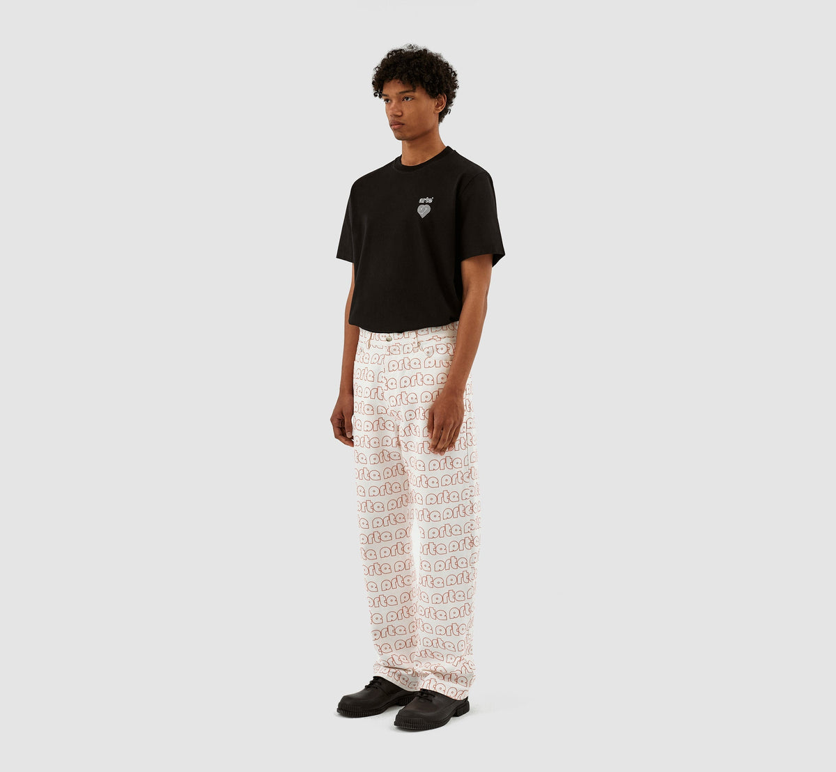 Pantalon Paul Allover Logo - Rouge/Blanc