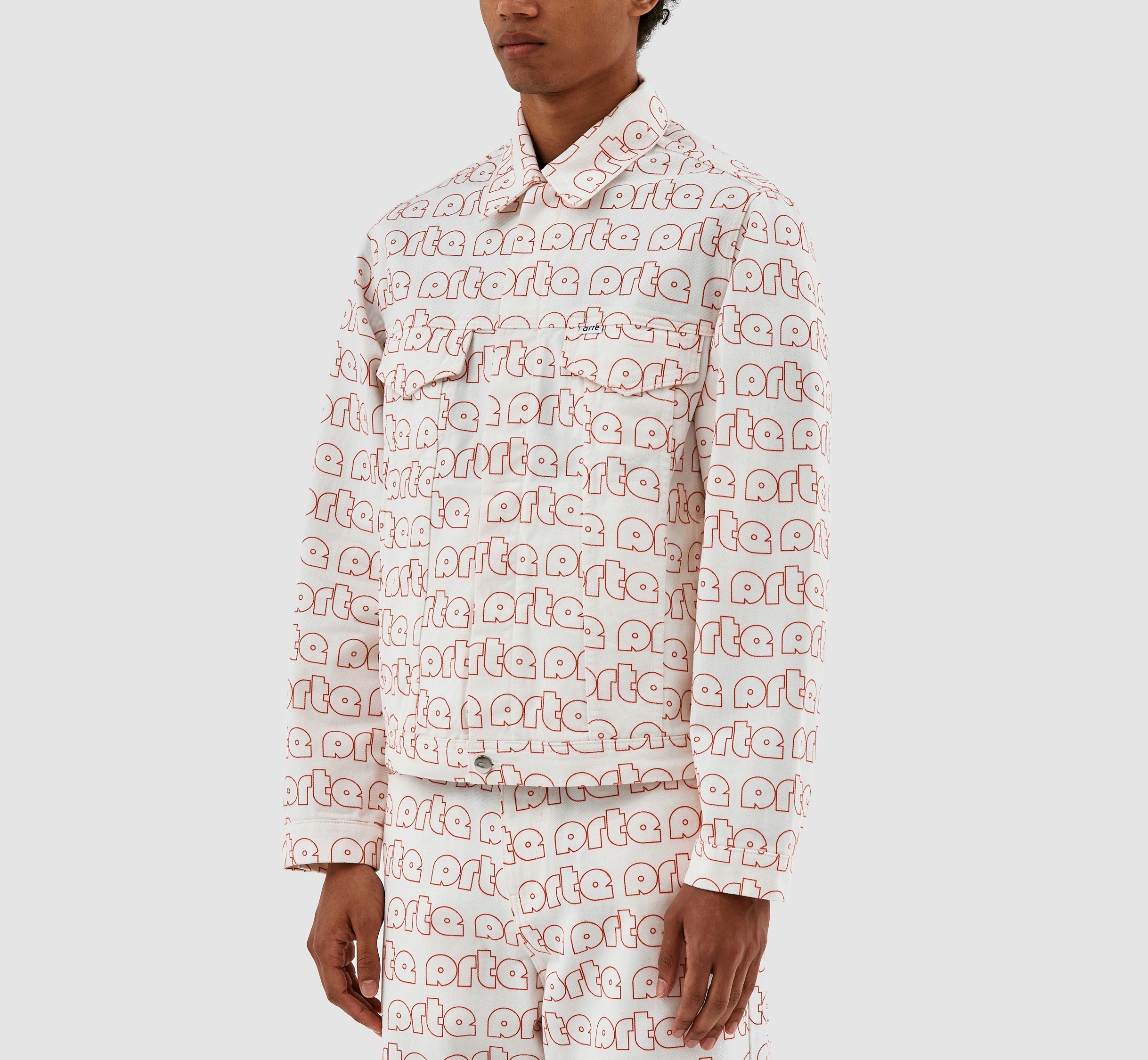 Veste Jackson avec logo Allover - Rouge/Blanc