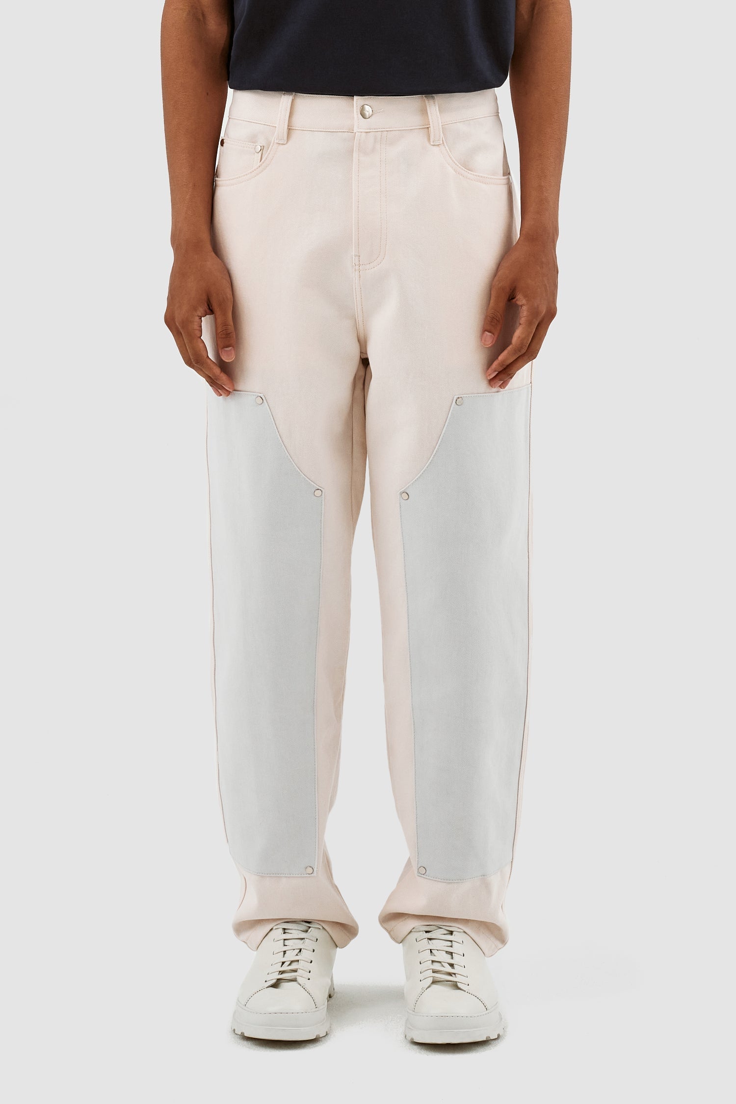 Pantalon à carreaux Jones - Crème/Nimbus Cloud