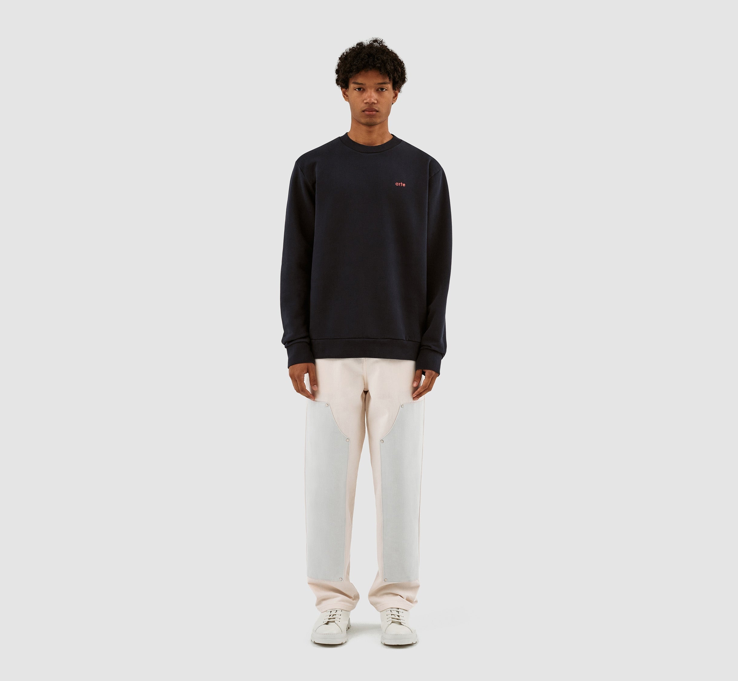 Conrad Back Print Crewneck - Marine