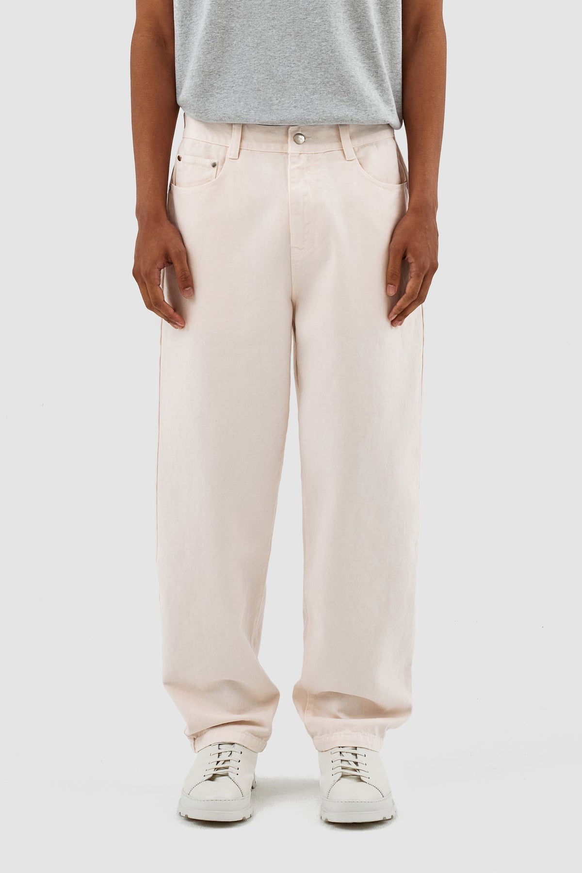 Pantalon Paul Pocket Logo - Crème