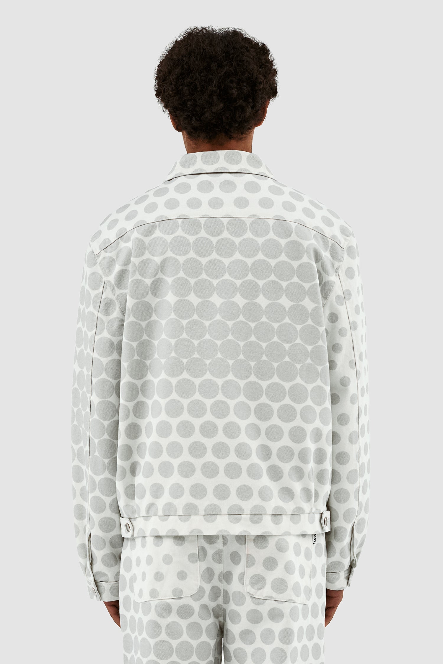 Veste à pois Jackson - Crème/Gris clair