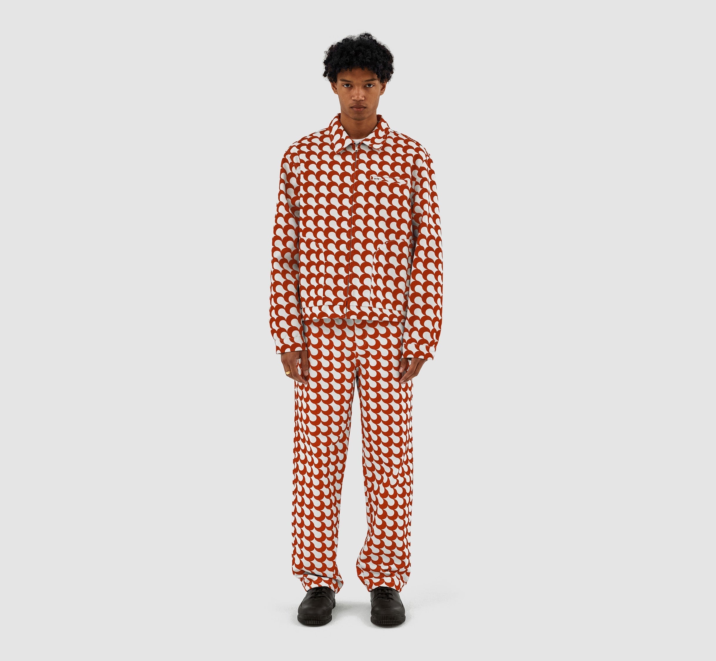 Veste Jackson Imprimé Bau - Rouge/Blanc