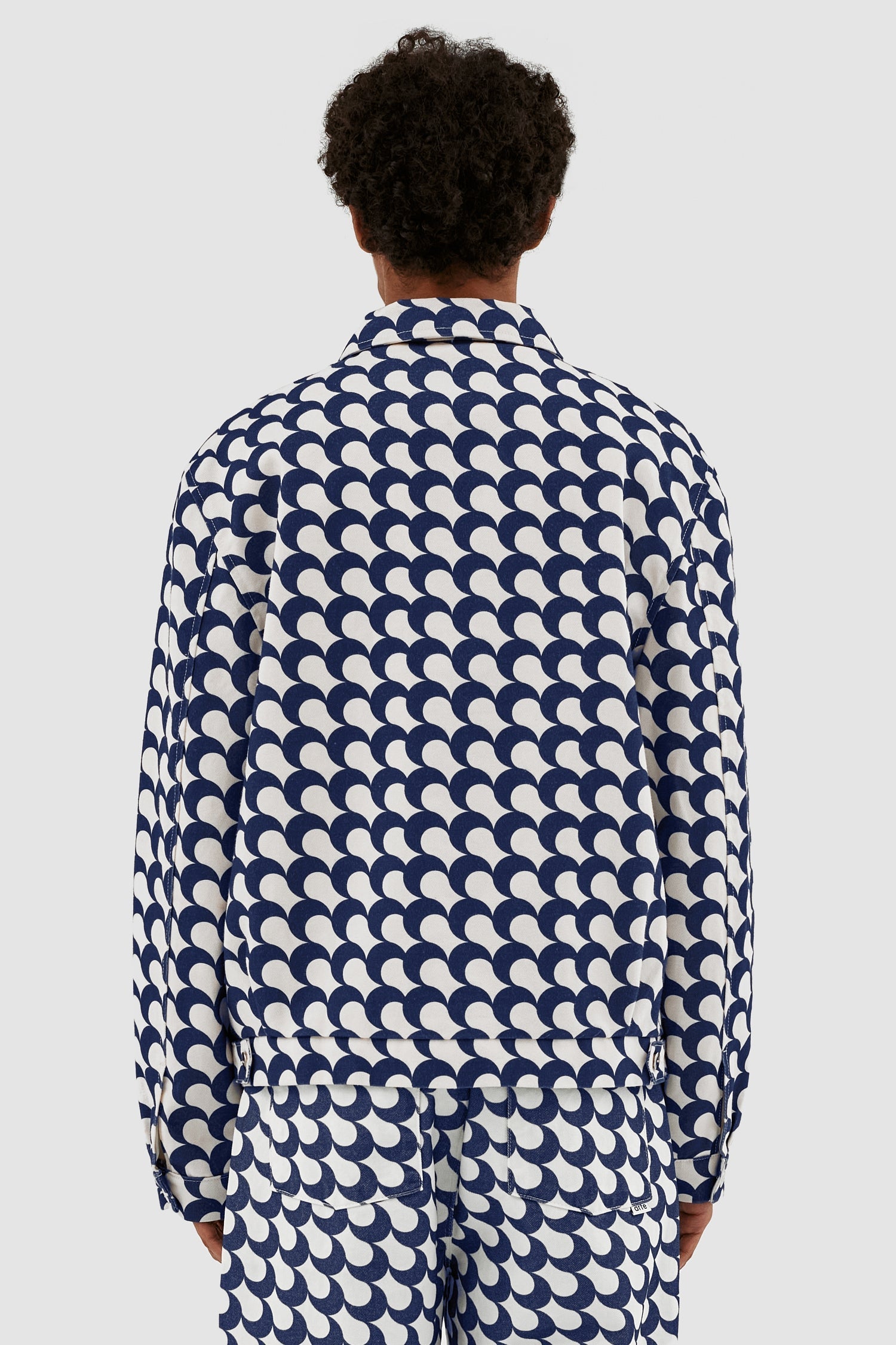 Veste Jackson imprimé Bau - Marine/Blanc