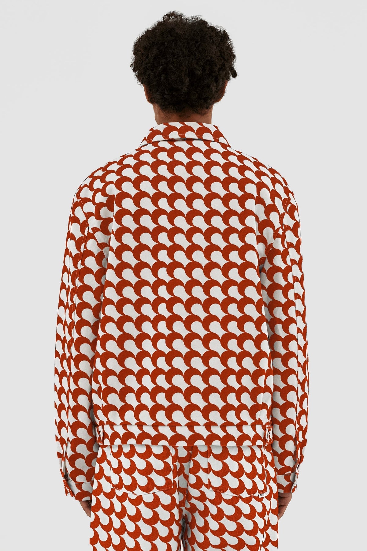 Veste Jackson Imprimé Bau - Rouge/Blanc