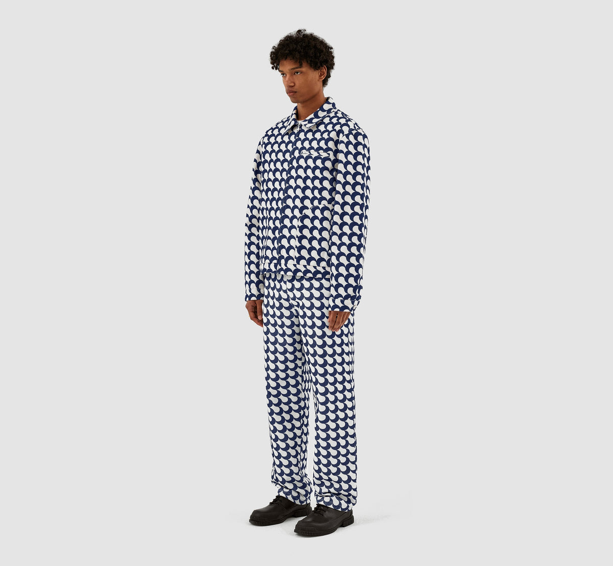 Veste Jackson imprimé Bau - Marine/Blanc