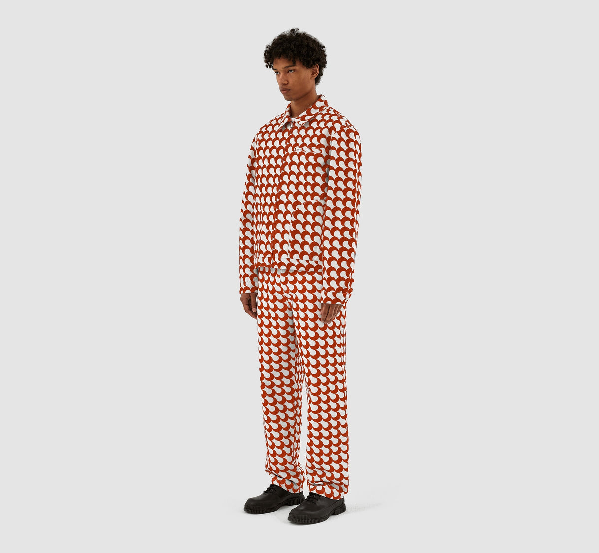 Veste Jackson Imprimé Bau - Rouge/Blanc