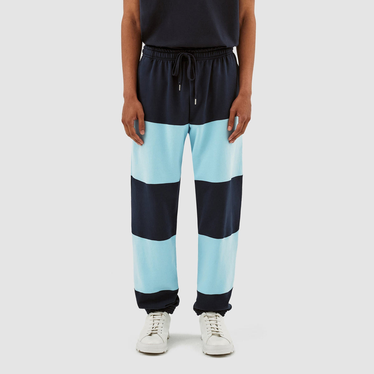 Pantalon à rayures Tristian - Marine/Bleu clair
