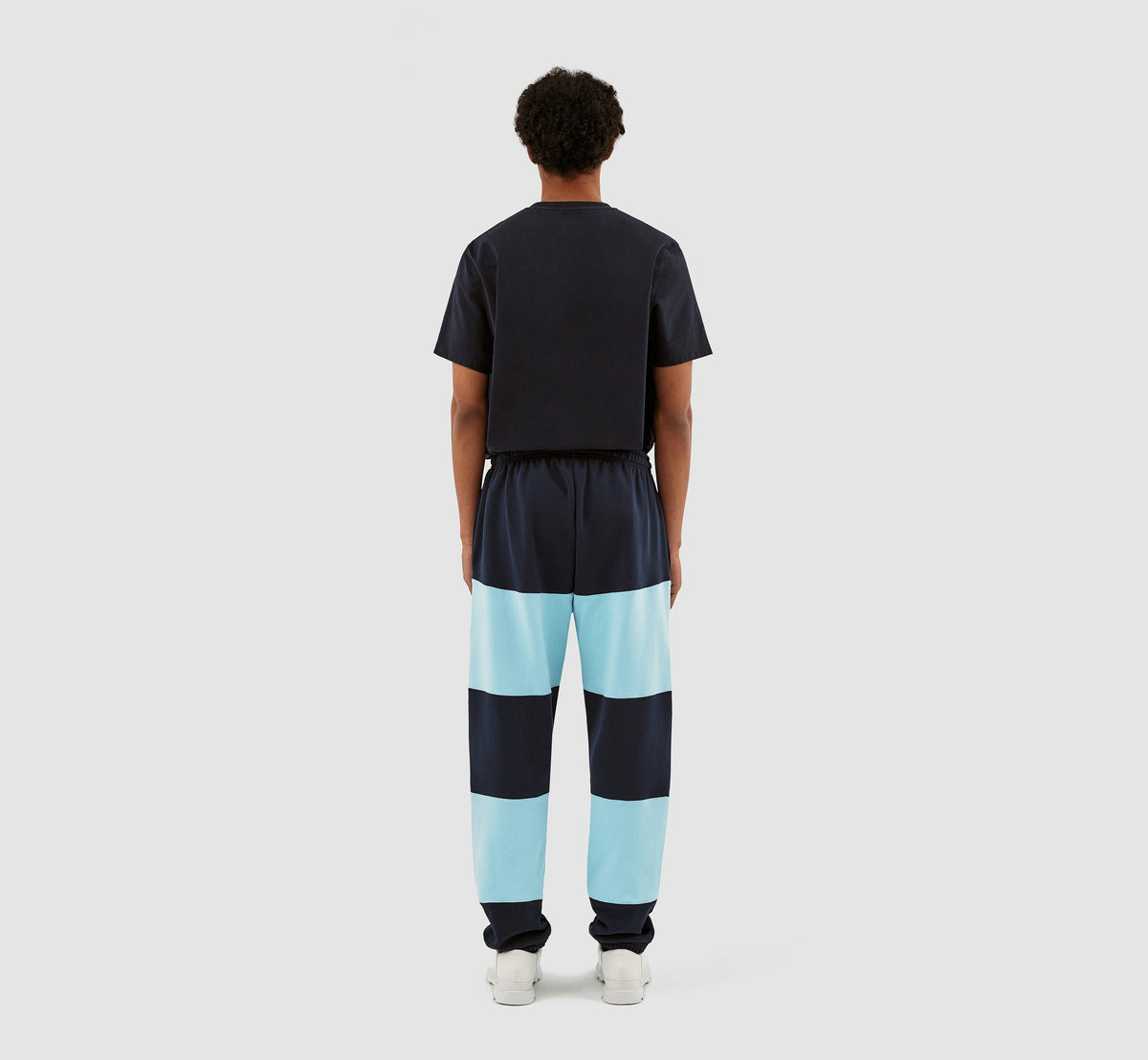 Pantalon à rayures Tristian - Marine/Bleu clair