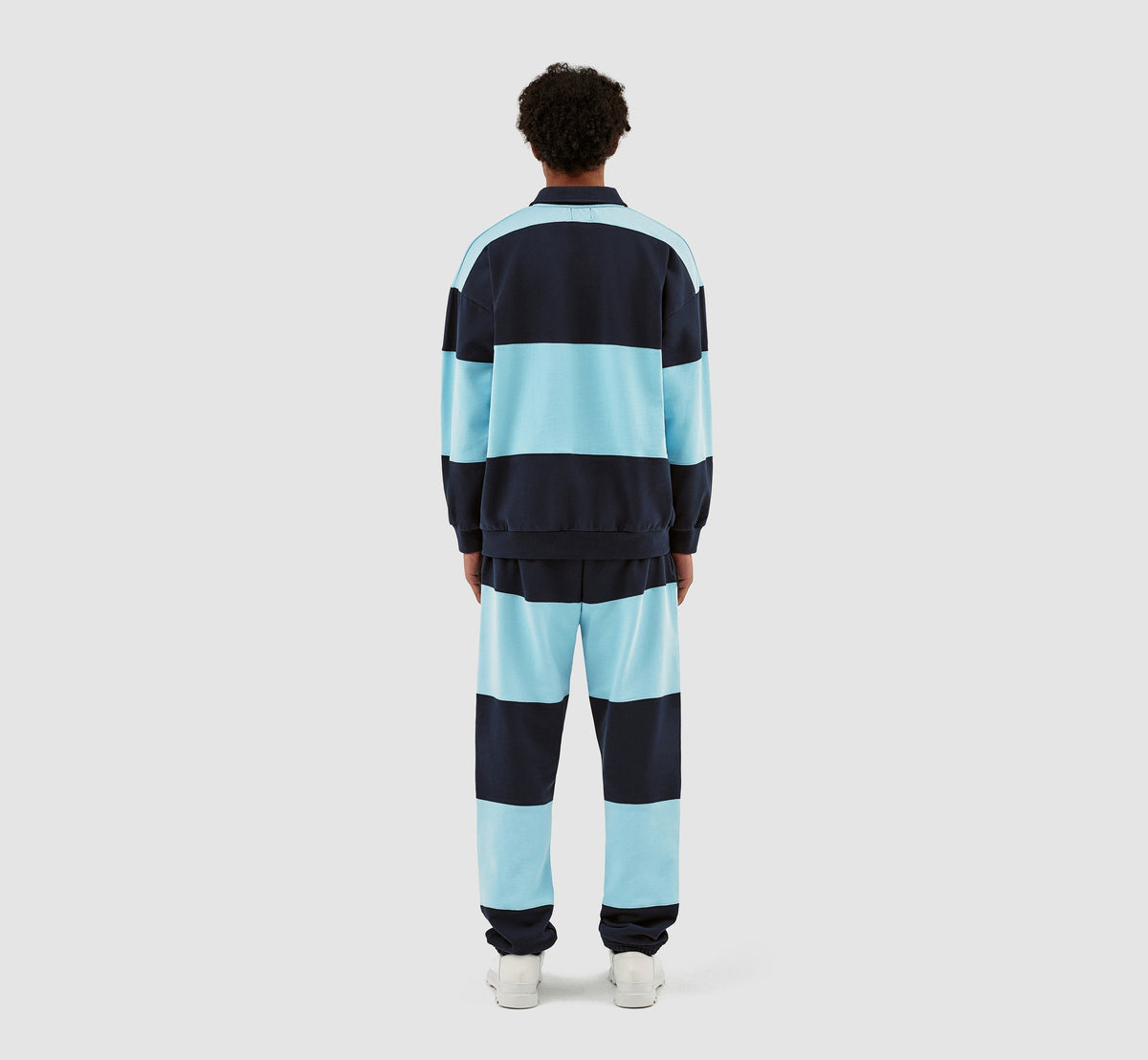 Pull Cam Stripes - Navy/Light Blue