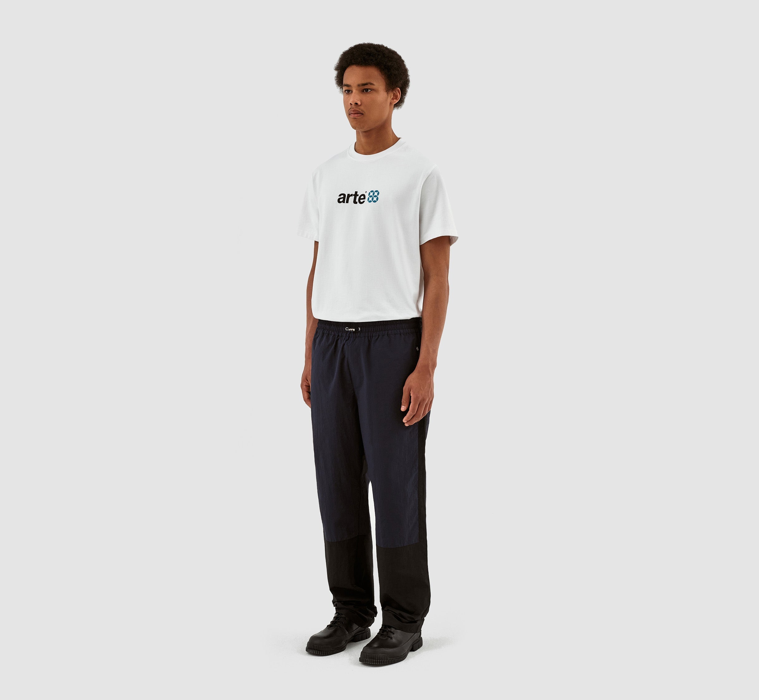 Pantalon Jeremy contrasté - Noir/Marine