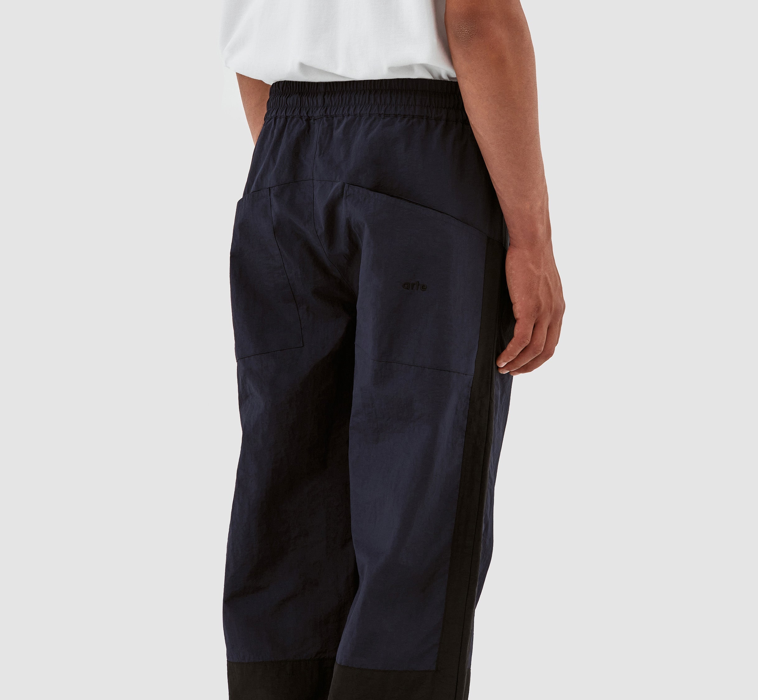 Pantalon Jeremy contrasté - Noir/Marine