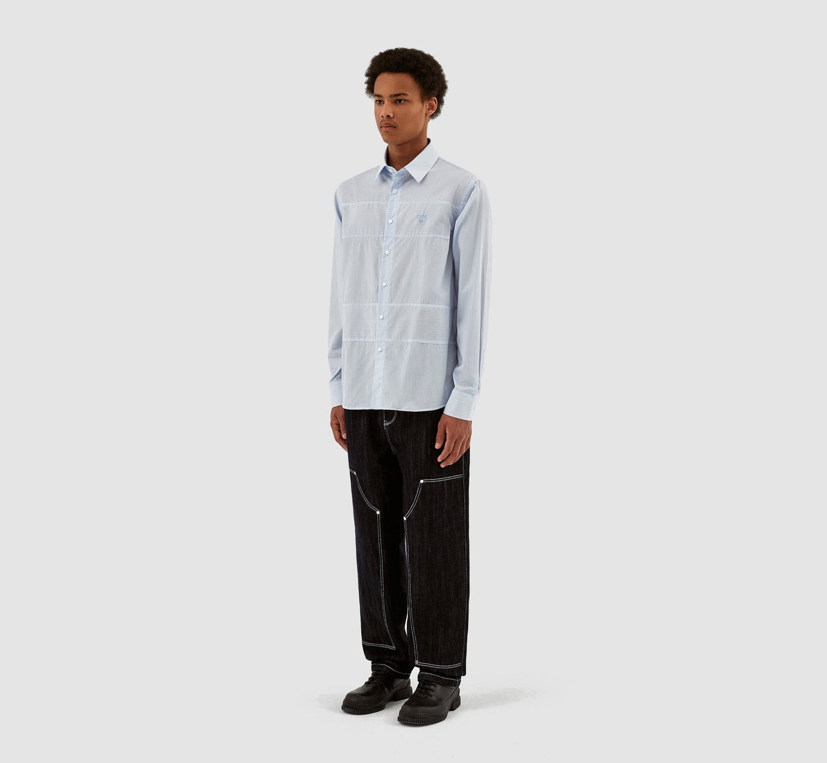 Logo Stockton - Blanc/Bleu clair