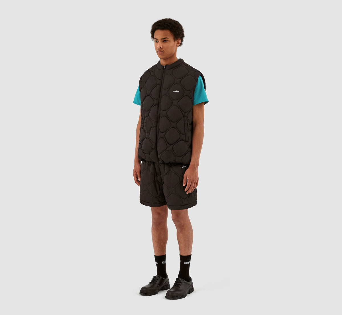 Short matelassé Steiner - Noir
