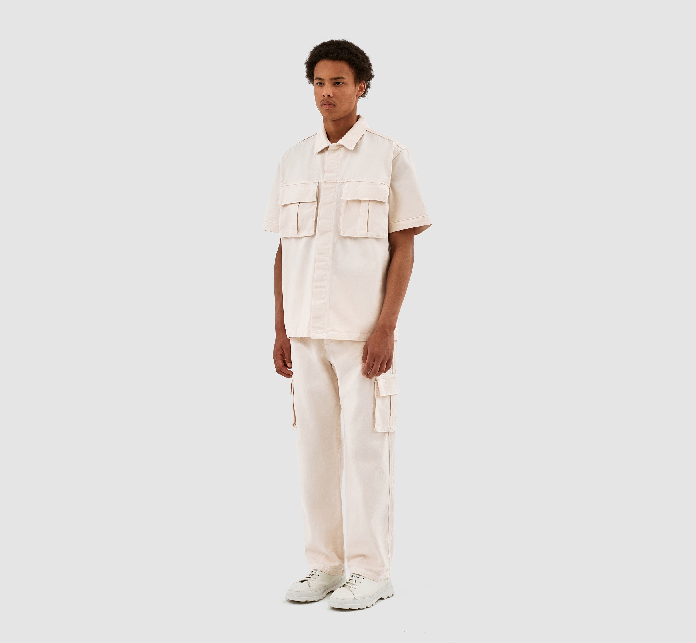 Chemise à poche Peter Detail - Crème