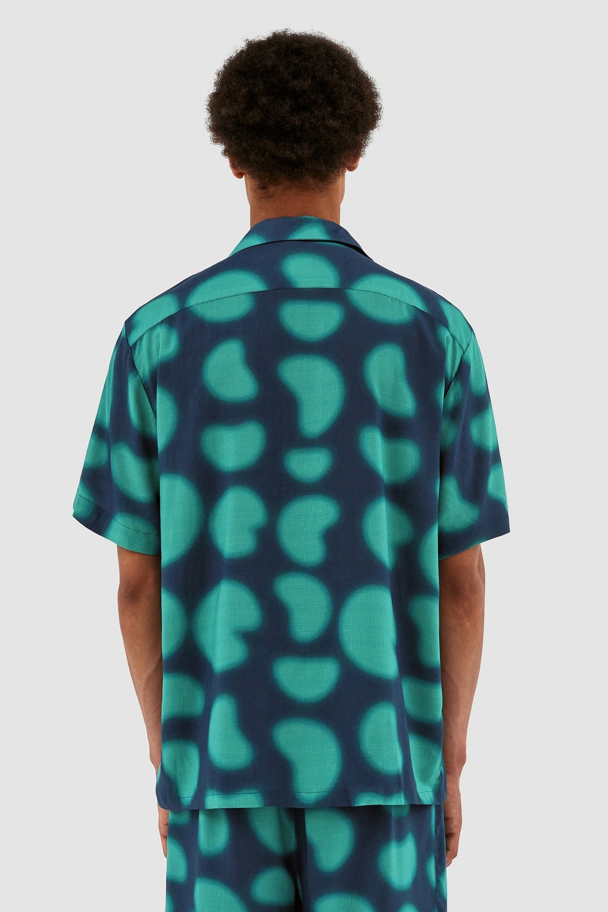 Chemise imprimée Scottie - Marine/Vert
