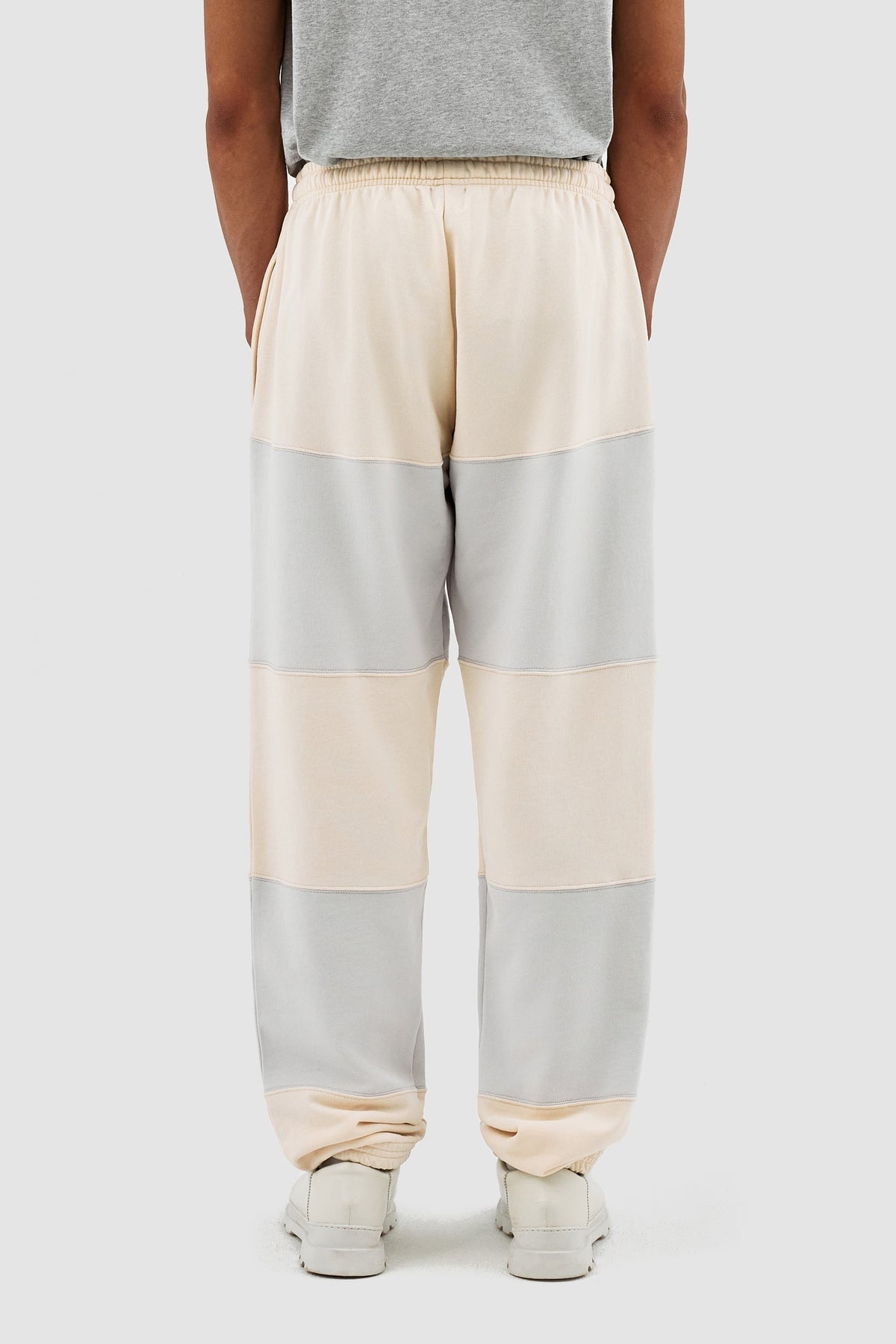 Pantalon à rayures Tristian - Crème/Gris clair