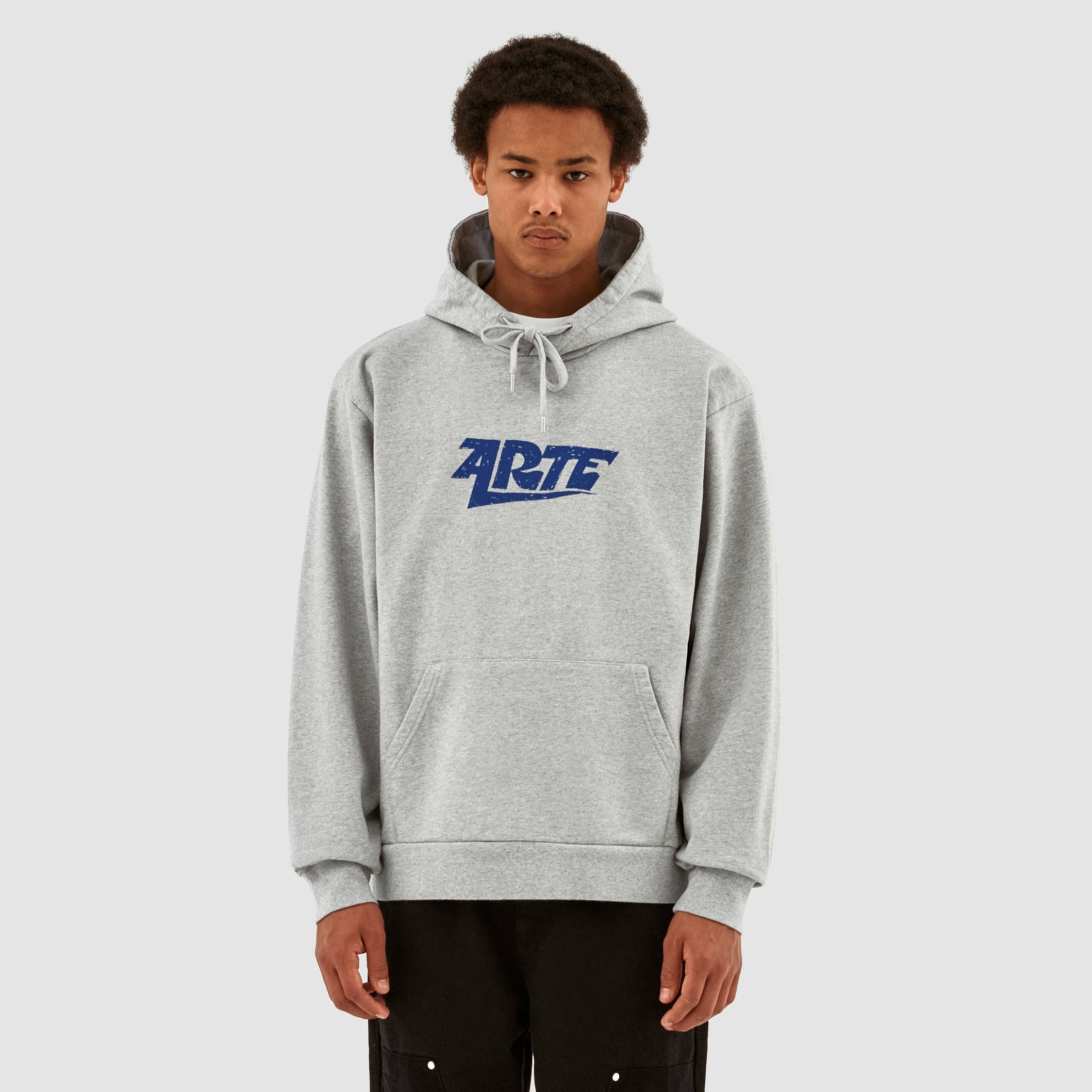 Sweat à capuche avec logo Harris - Gris