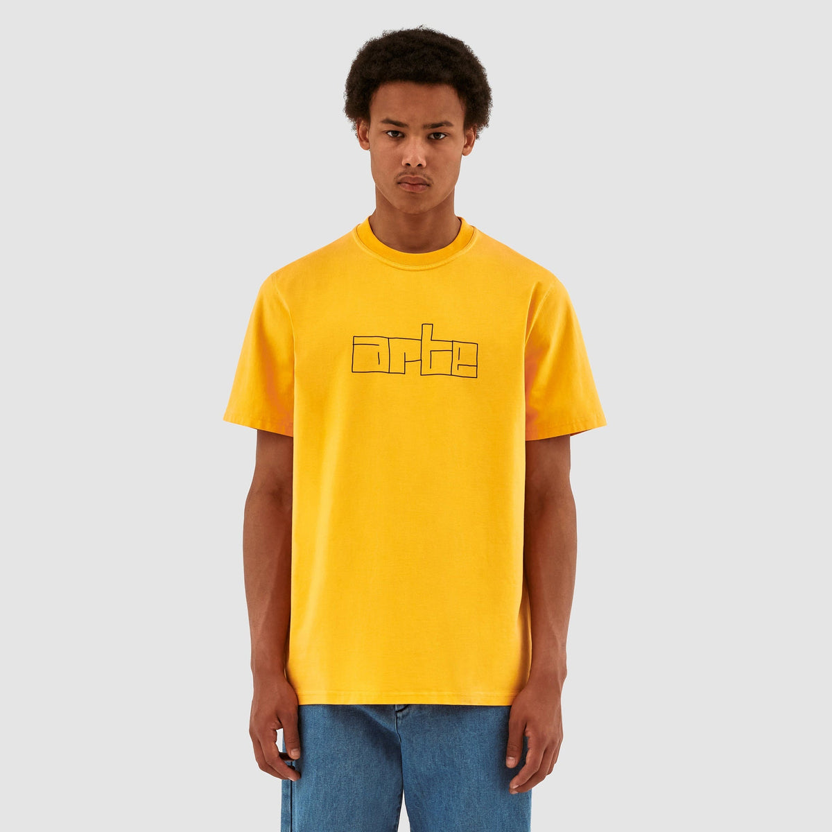 T-shirt avec logo en bloc Turner - Jaune