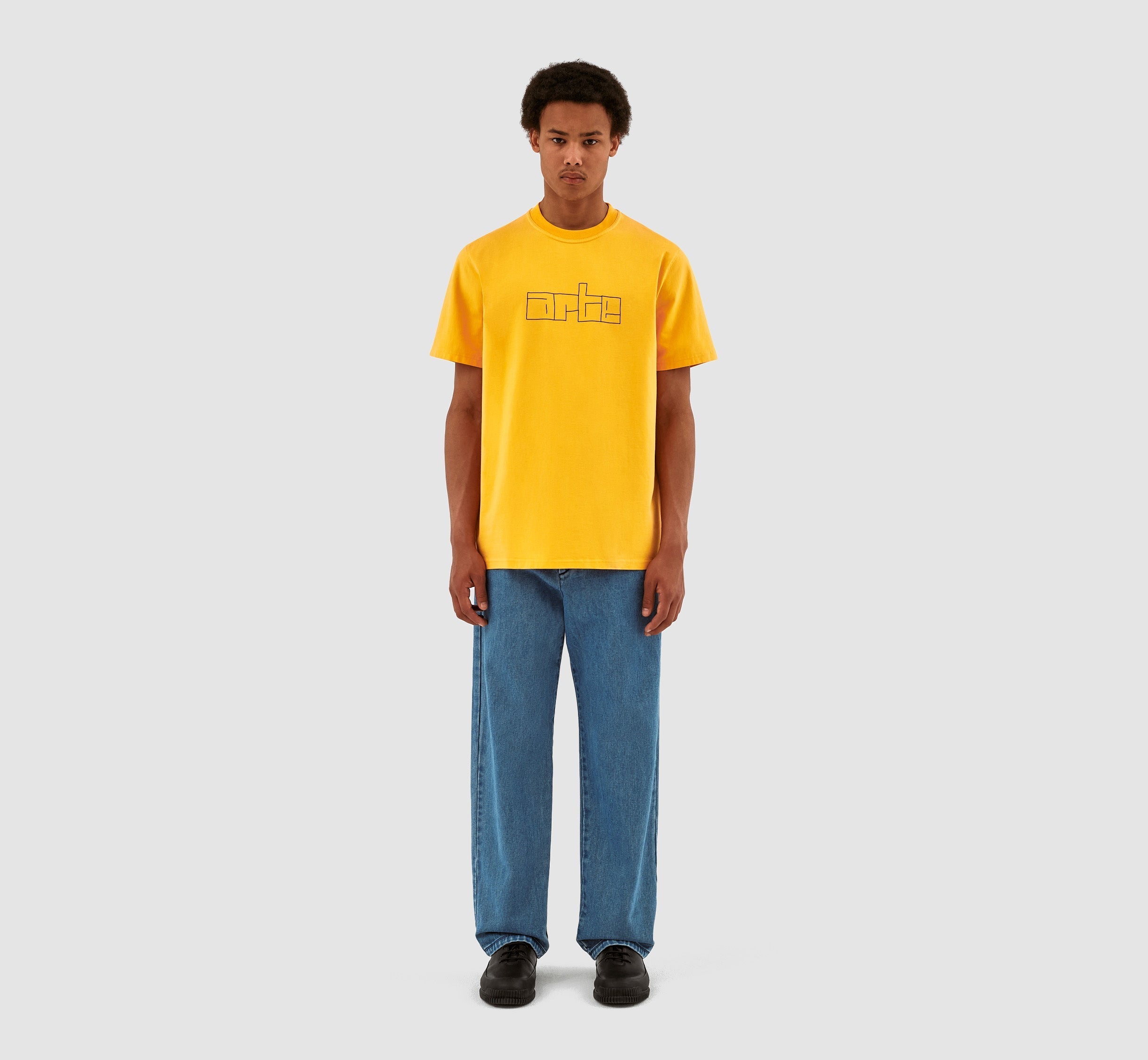 T-shirt avec logo en bloc Turner - Jaune