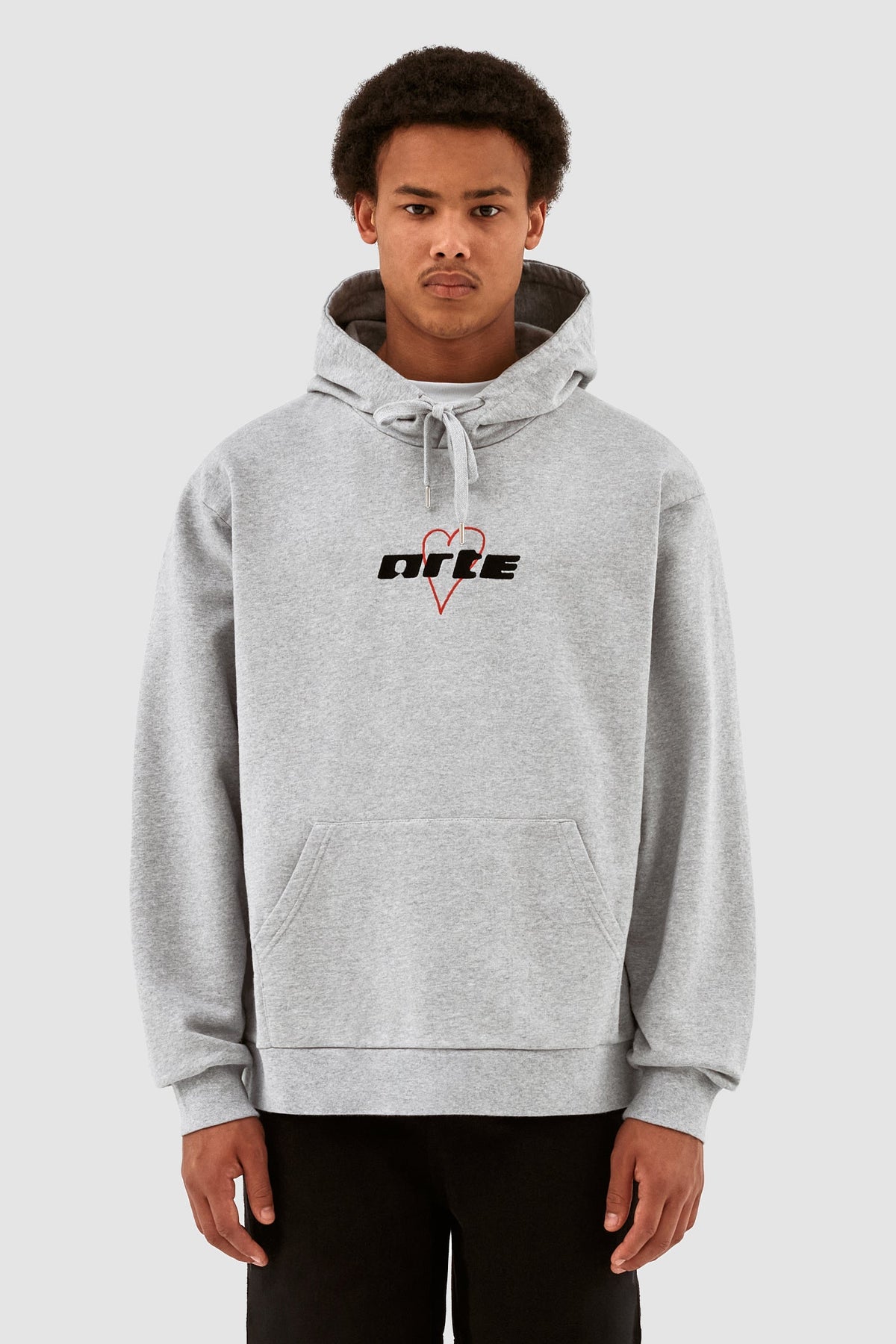 Sweat à capuche Harris Big Heart Logo - Gris