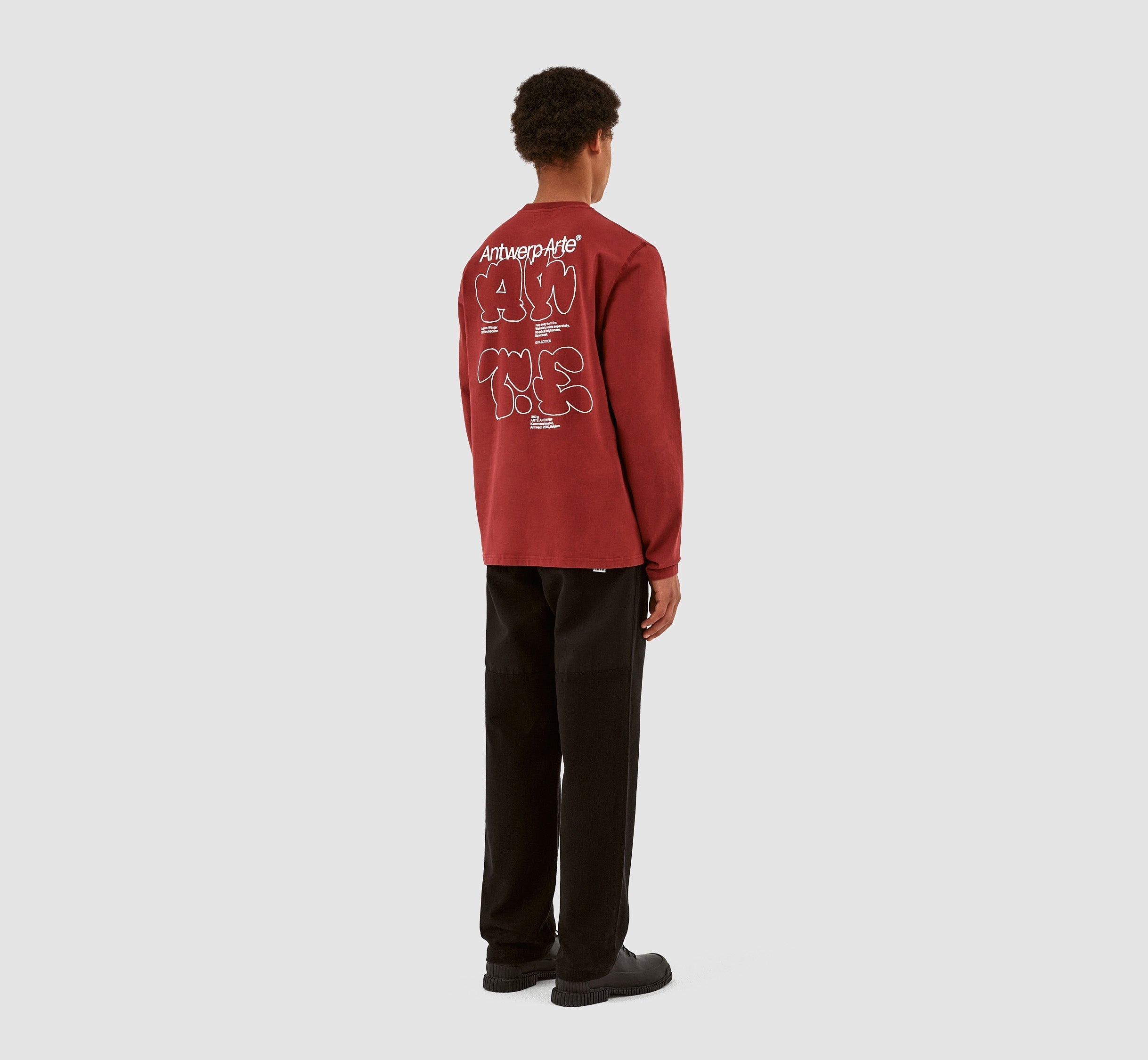Manches longues Lee Back Tag - Bordeaux