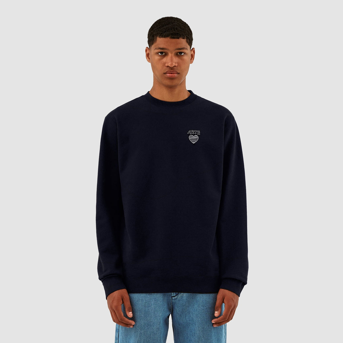Clarck Scribble Crewneck - Marine