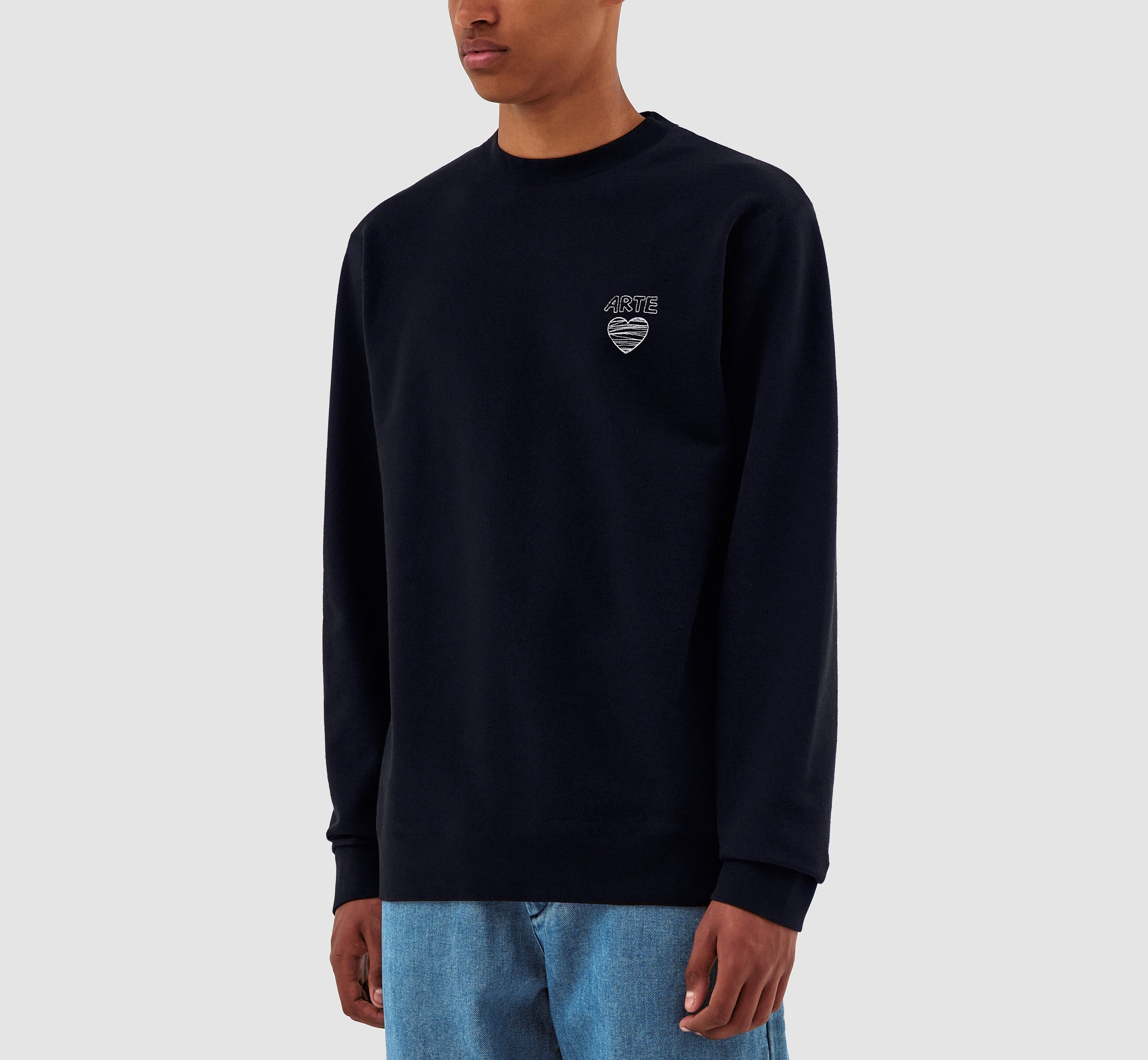 Clarck Scribble Crewneck - Marine
