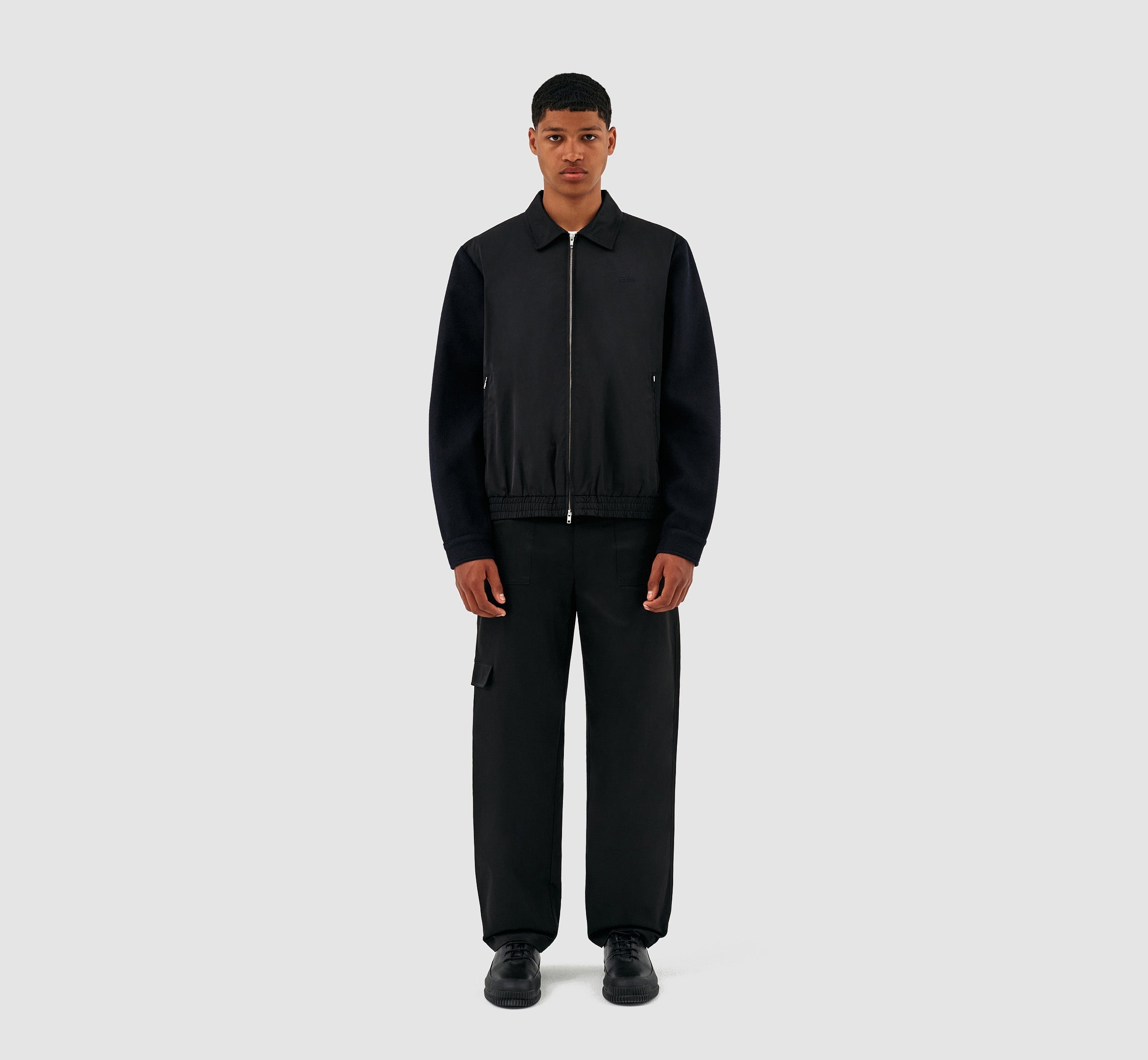 Veste en laine Johnson - Noir/Marine