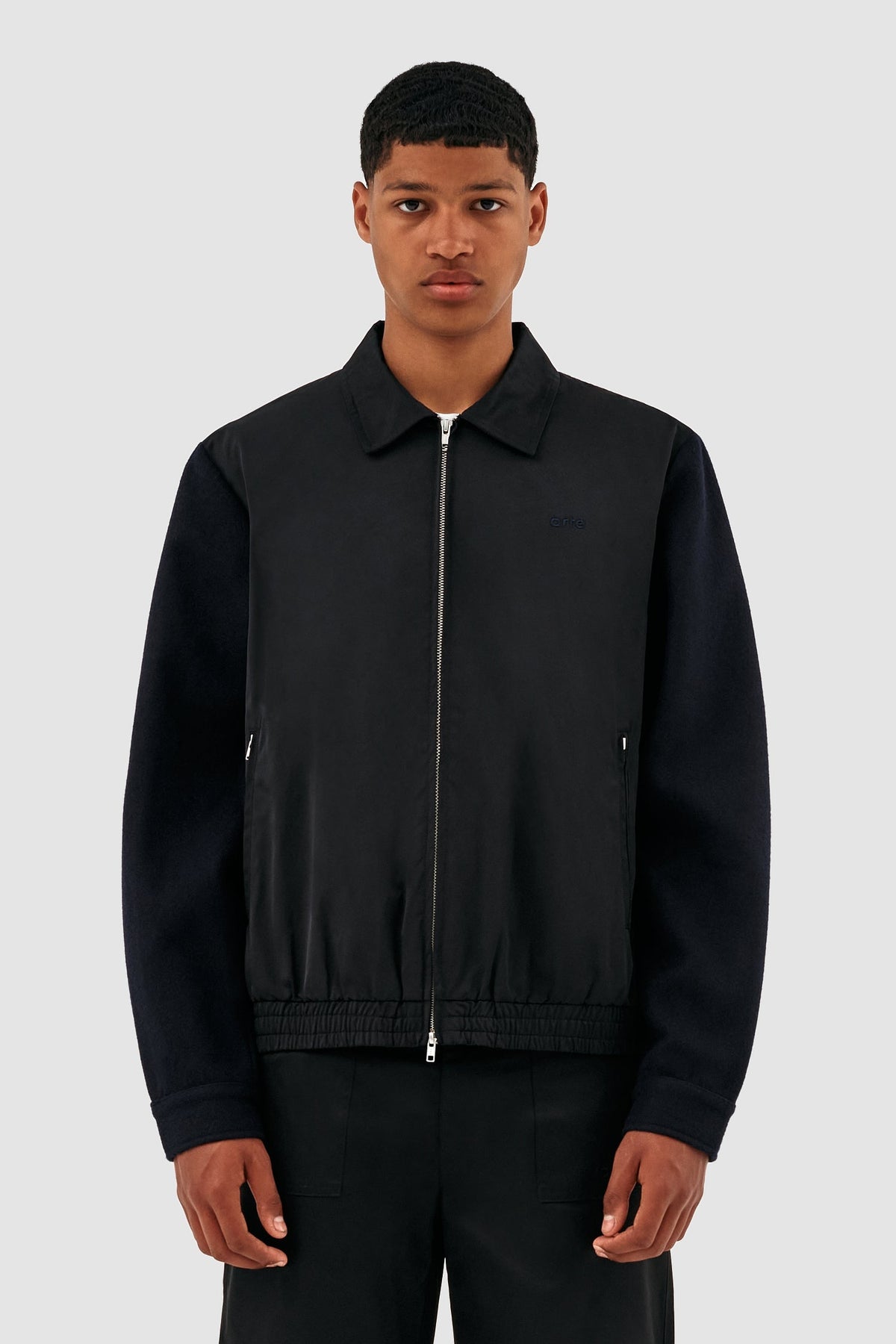 Veste en laine Johnson - Noir/Marine