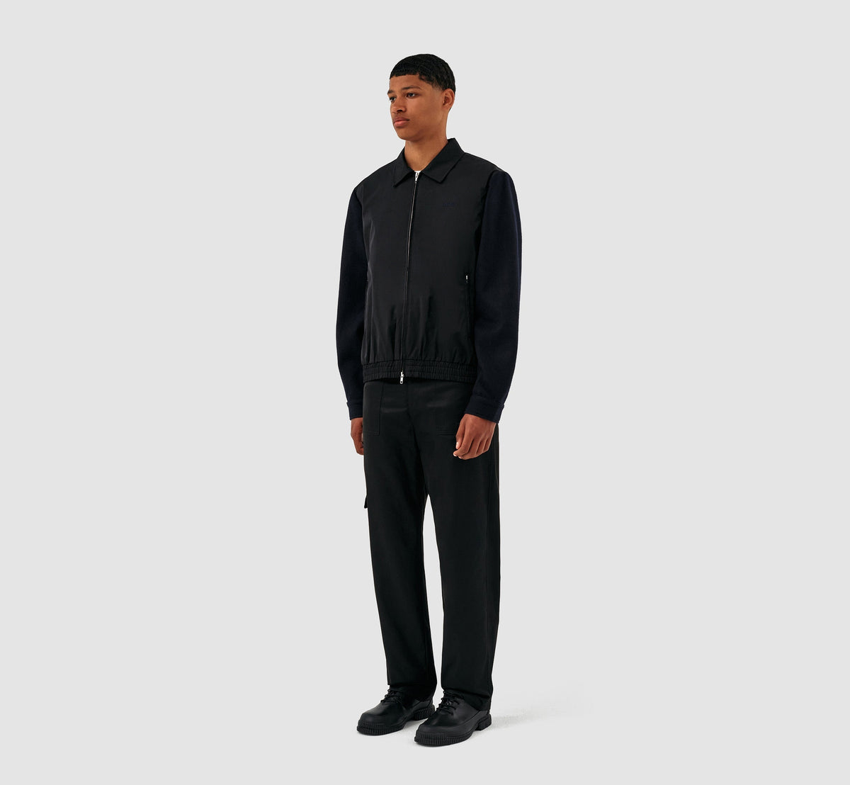 Veste en laine Johnson - Noir/Marine