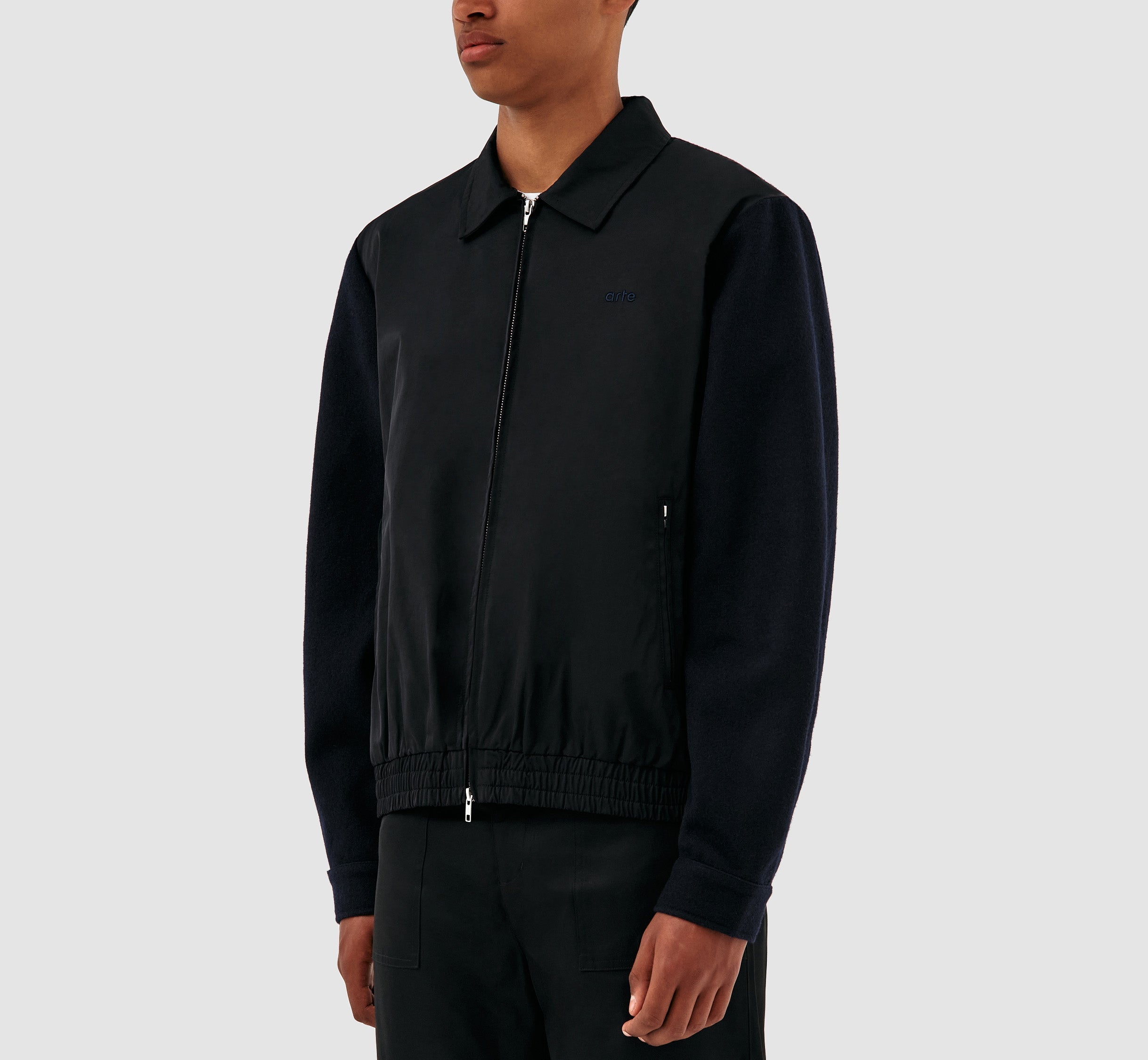 Veste en laine Johnson - Noir/Marine
