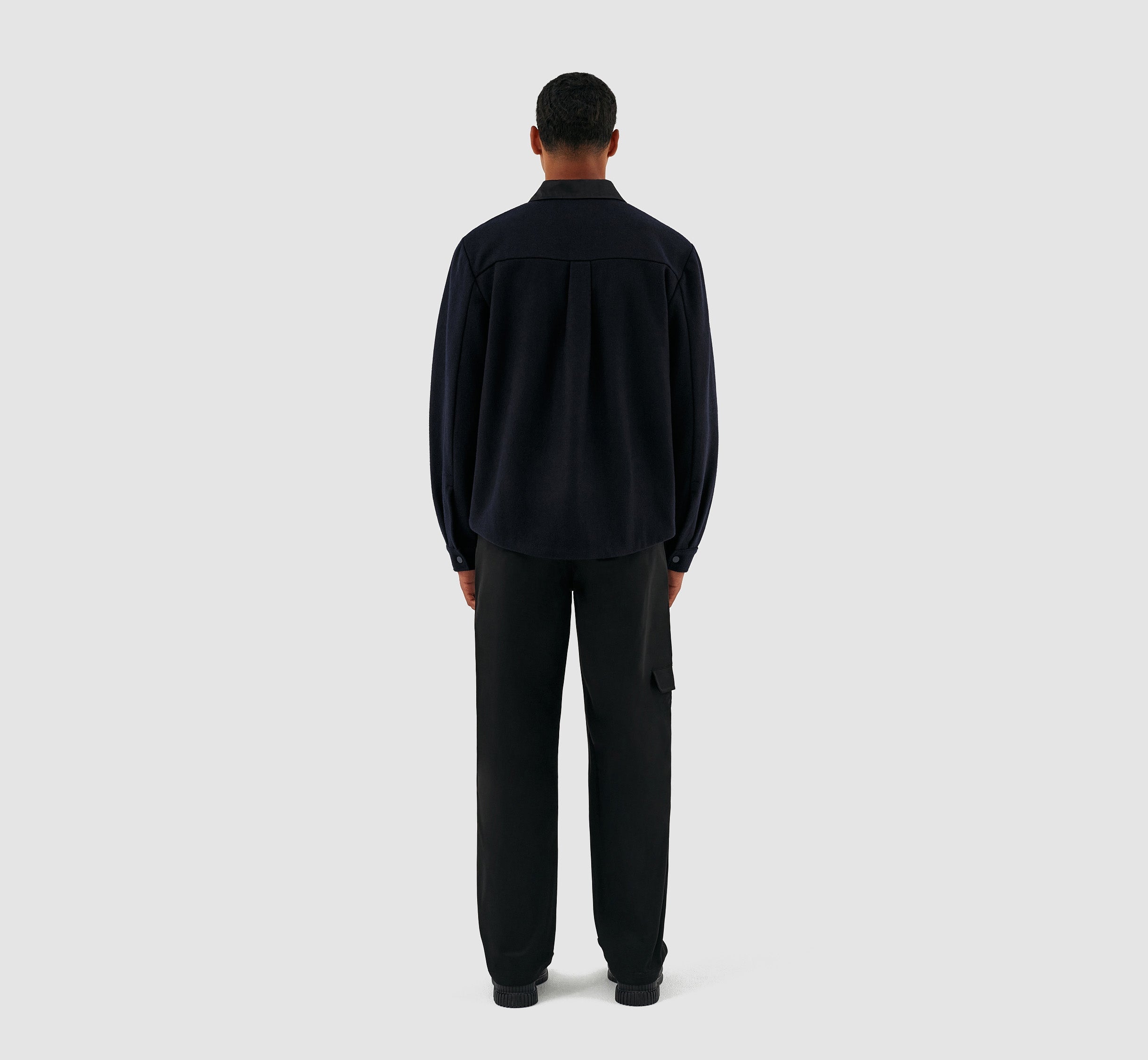 Veste en laine Johnson - Noir/Marine
