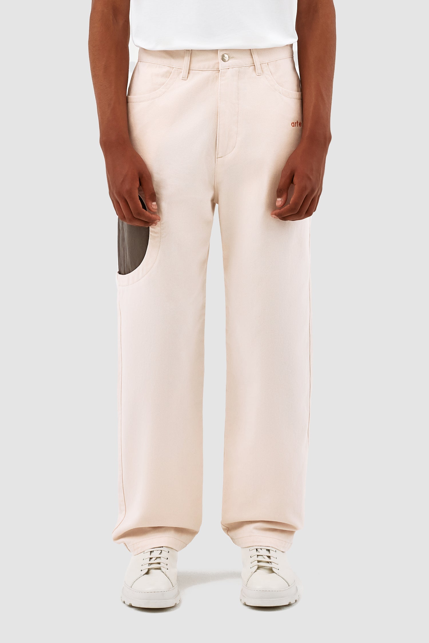 Pantalon Trabal de Jones - Crème/Gris