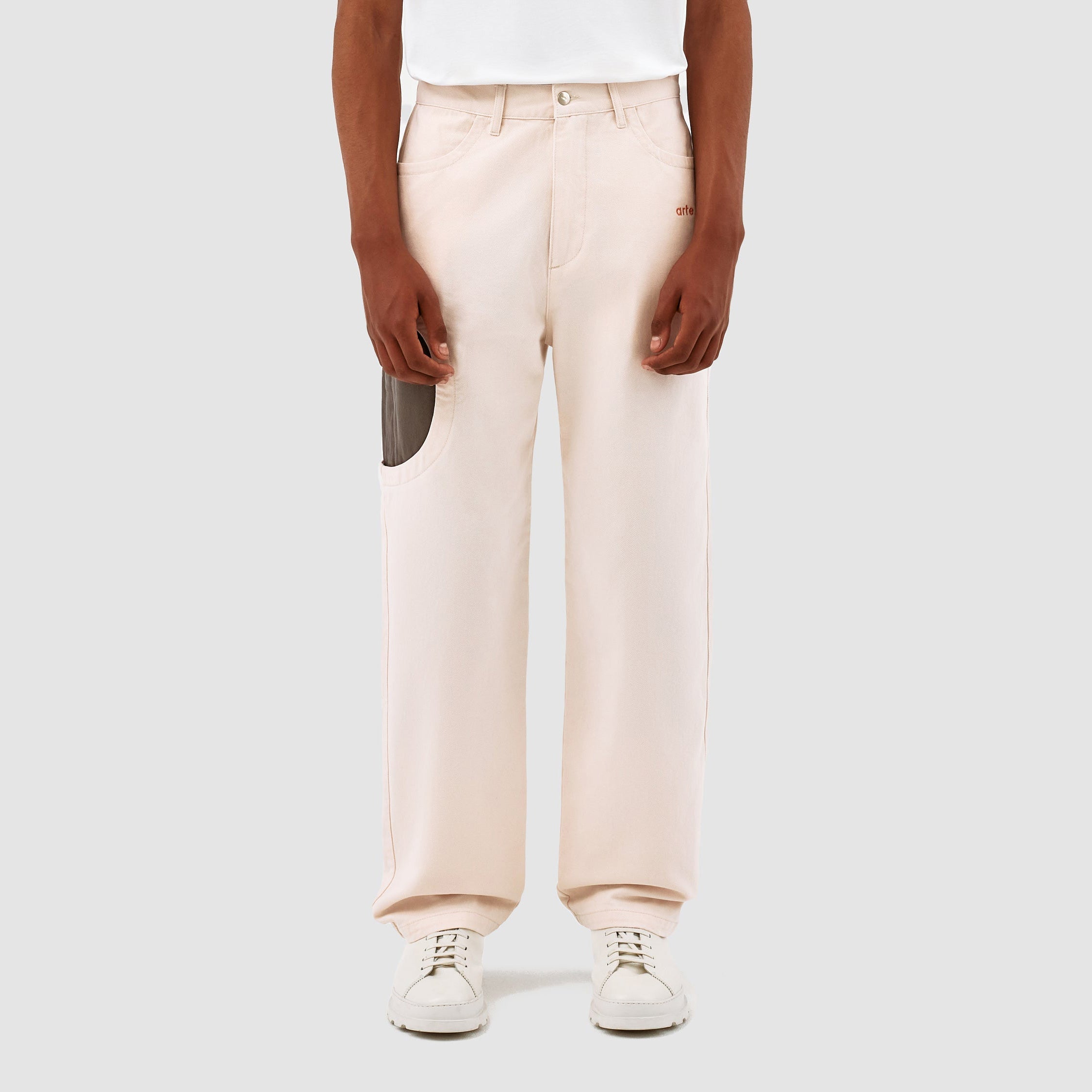 Pantalon Trabal de Jones - Crème/Gris